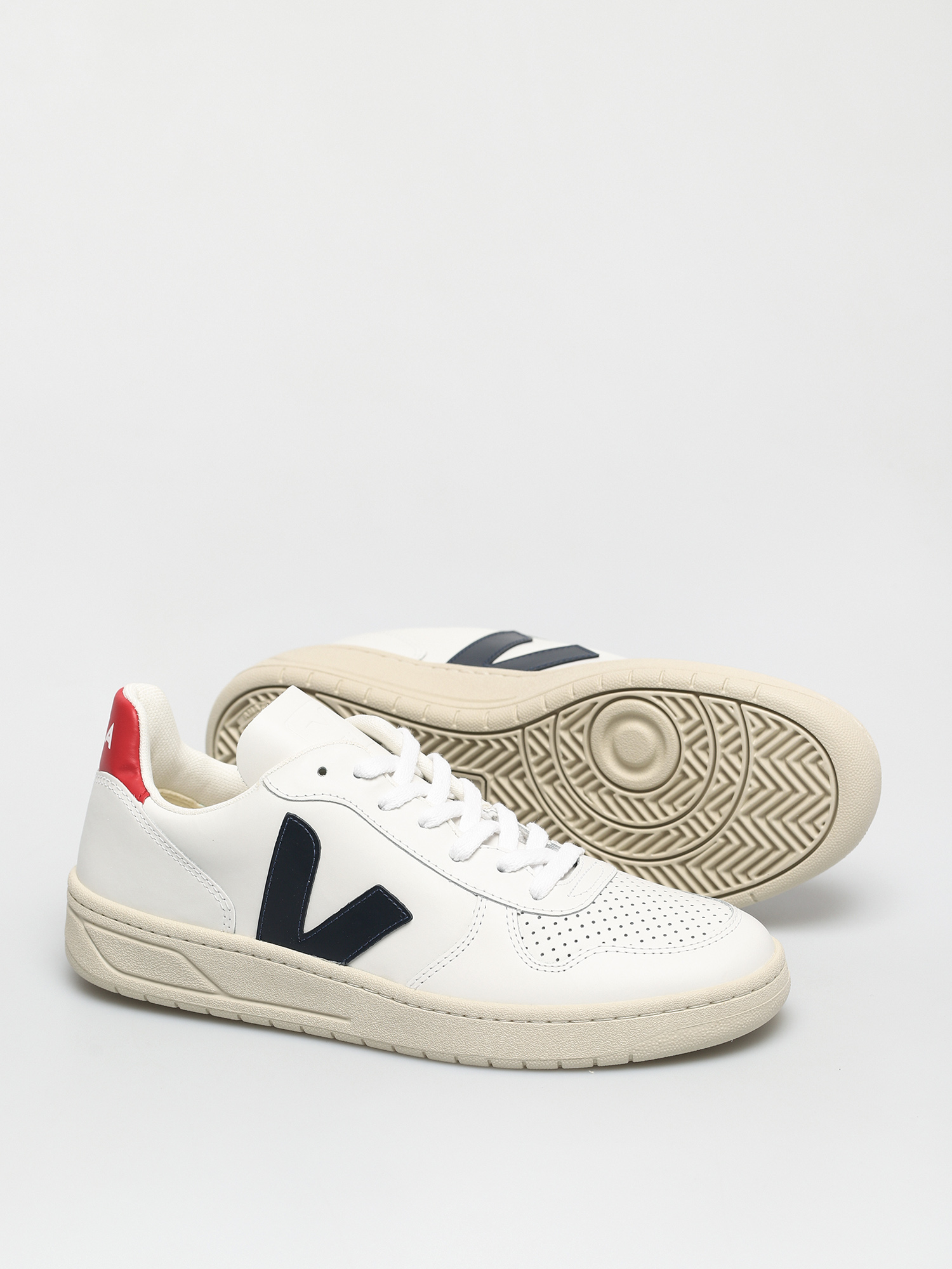 Veja V-10 Schuhe (leather extra white nautico pekin)
