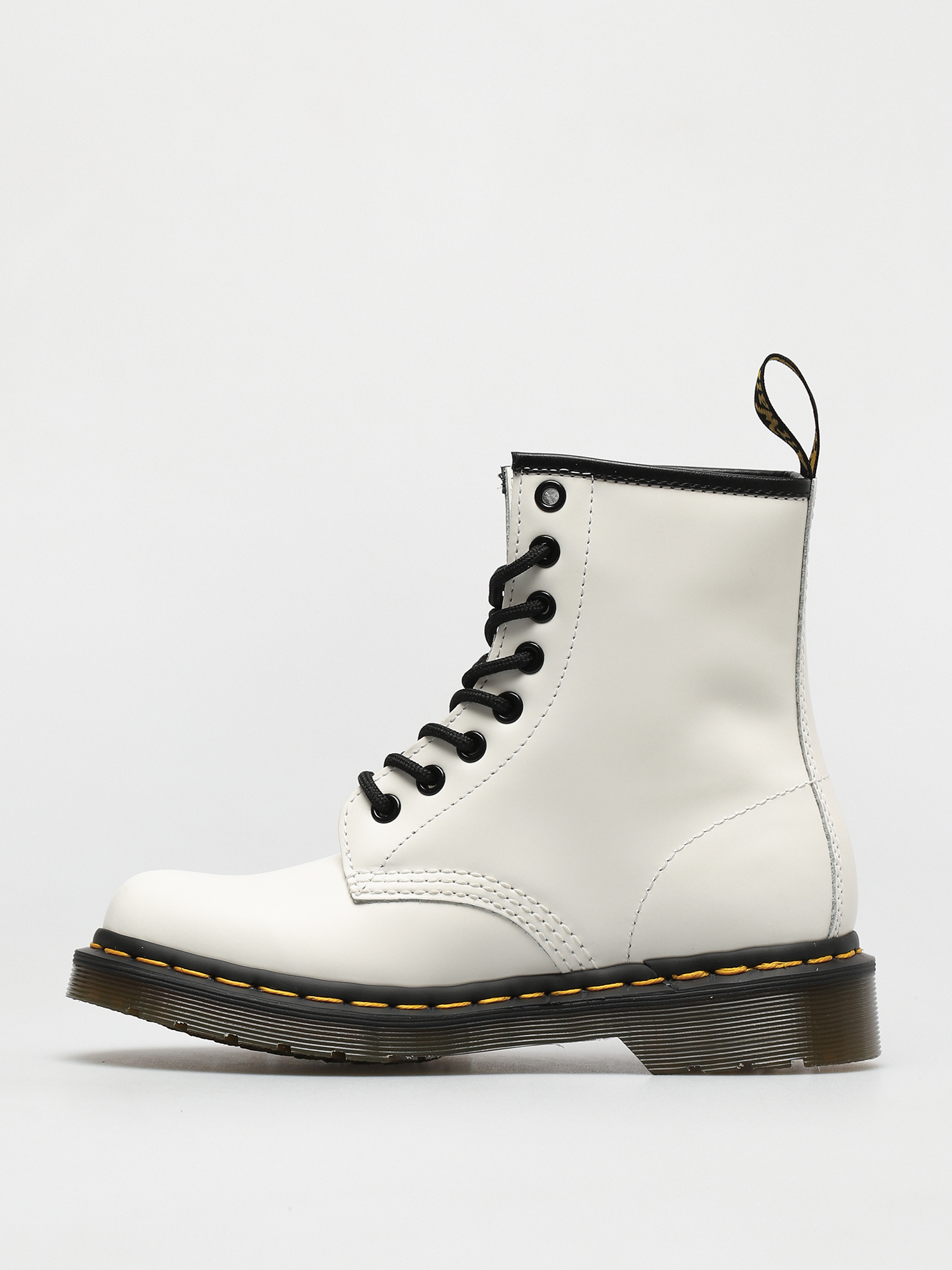 white glossy doc martens