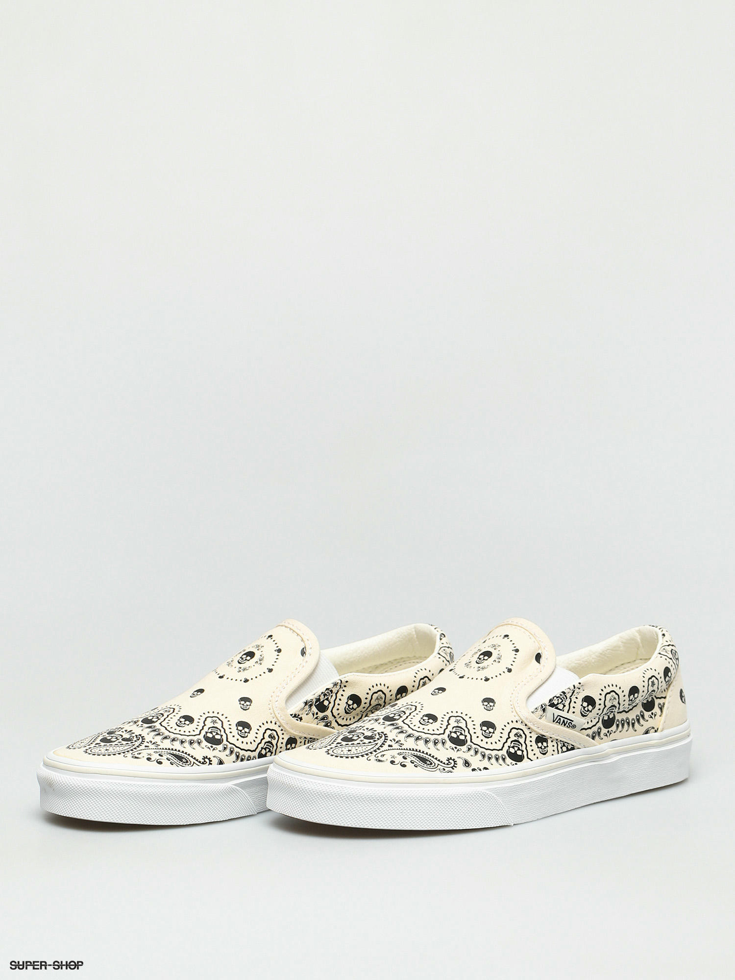 white slip on vans wide width