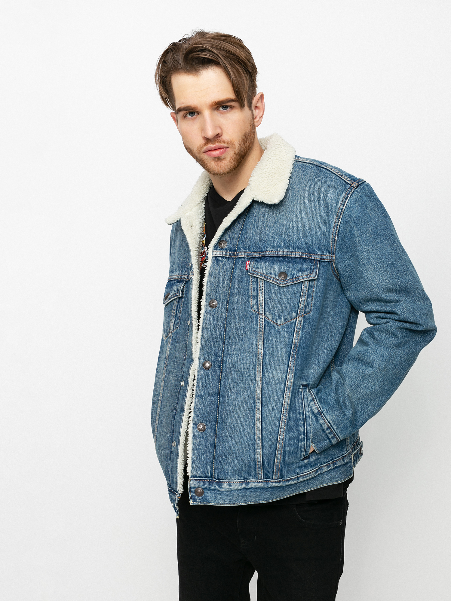 levi's sherpa trucker rockridge