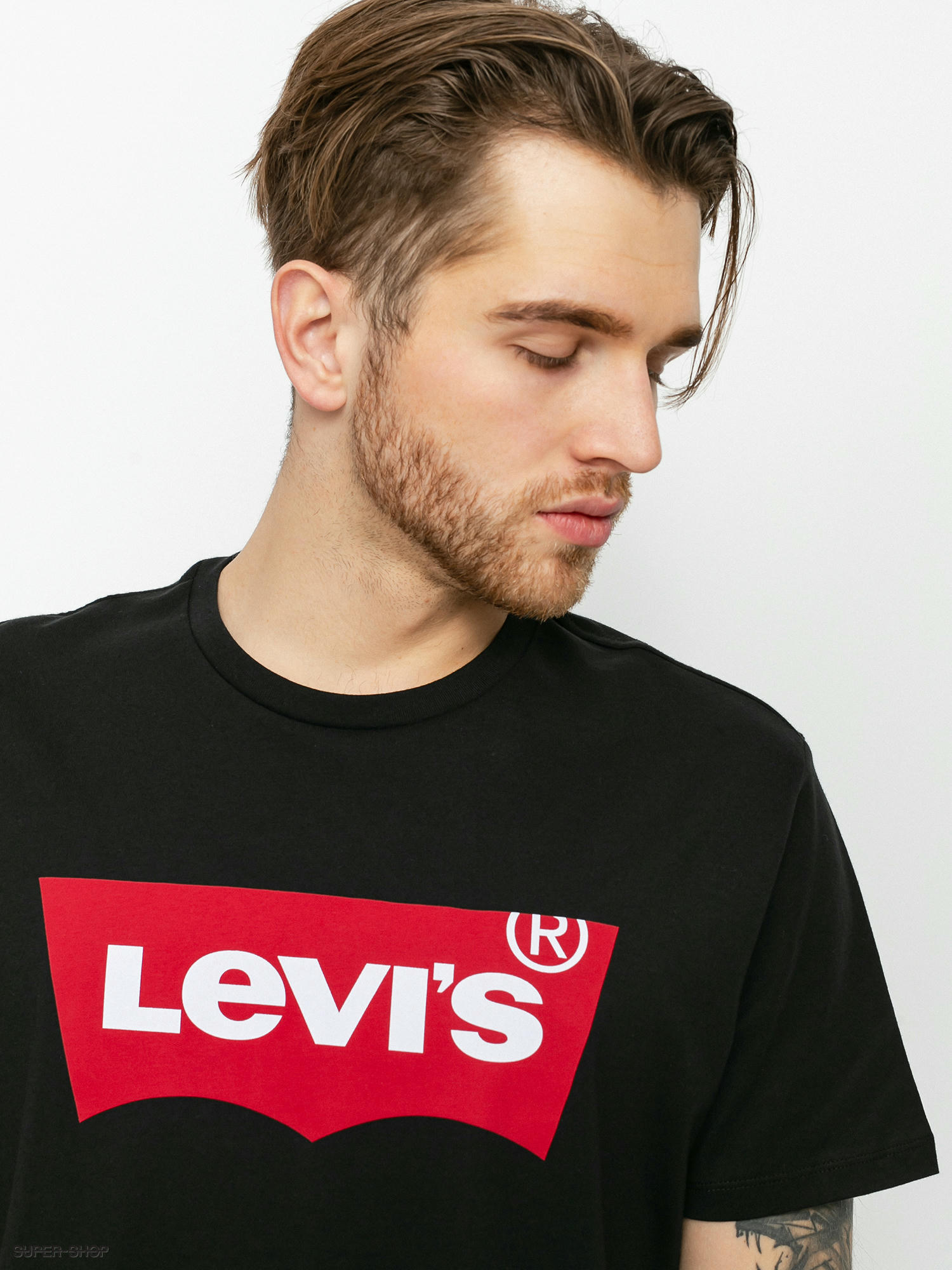 Black on sale levis shirt