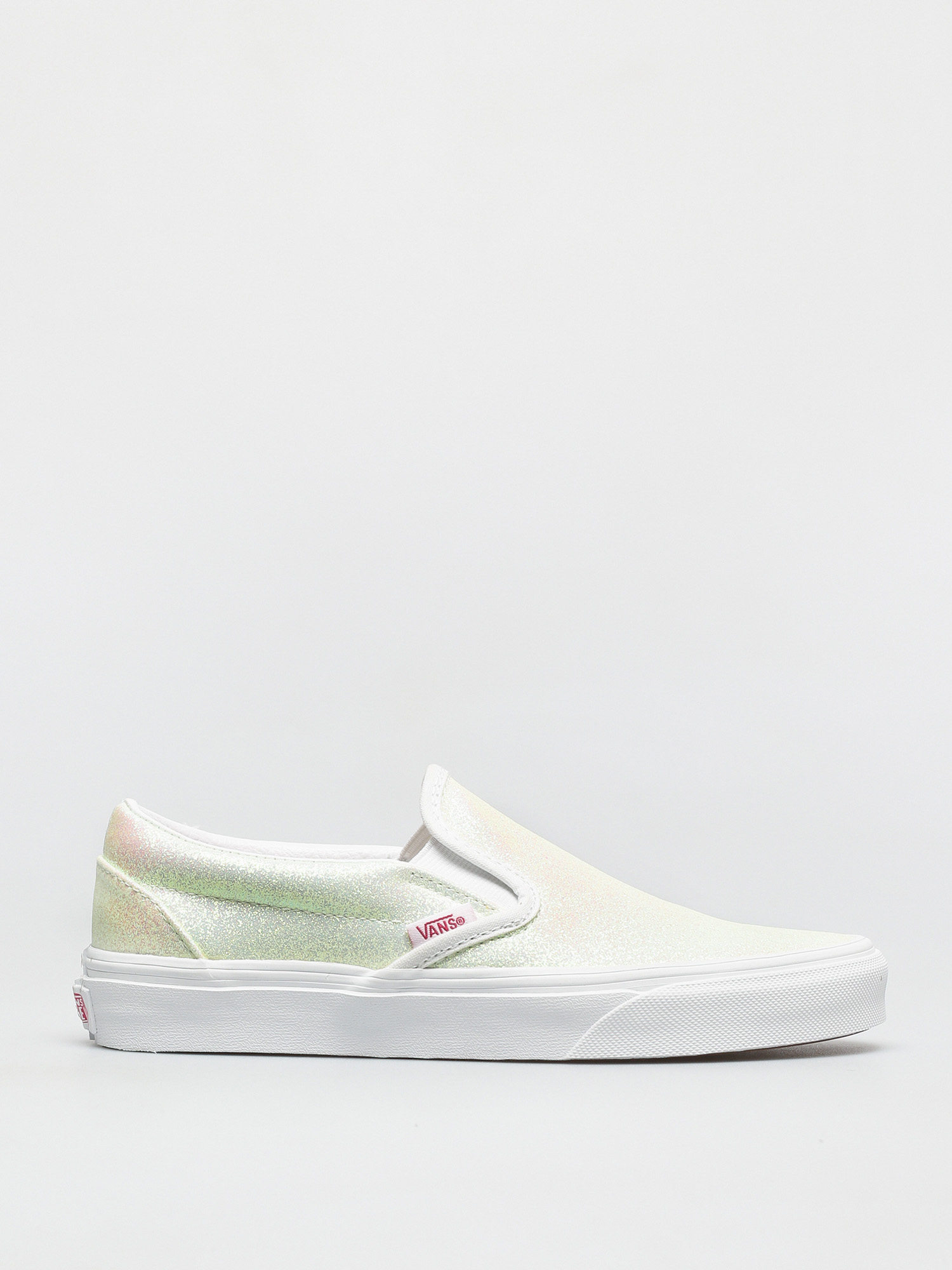 Vans Classic Slip On Shoes (uv glitter pink/true white)
