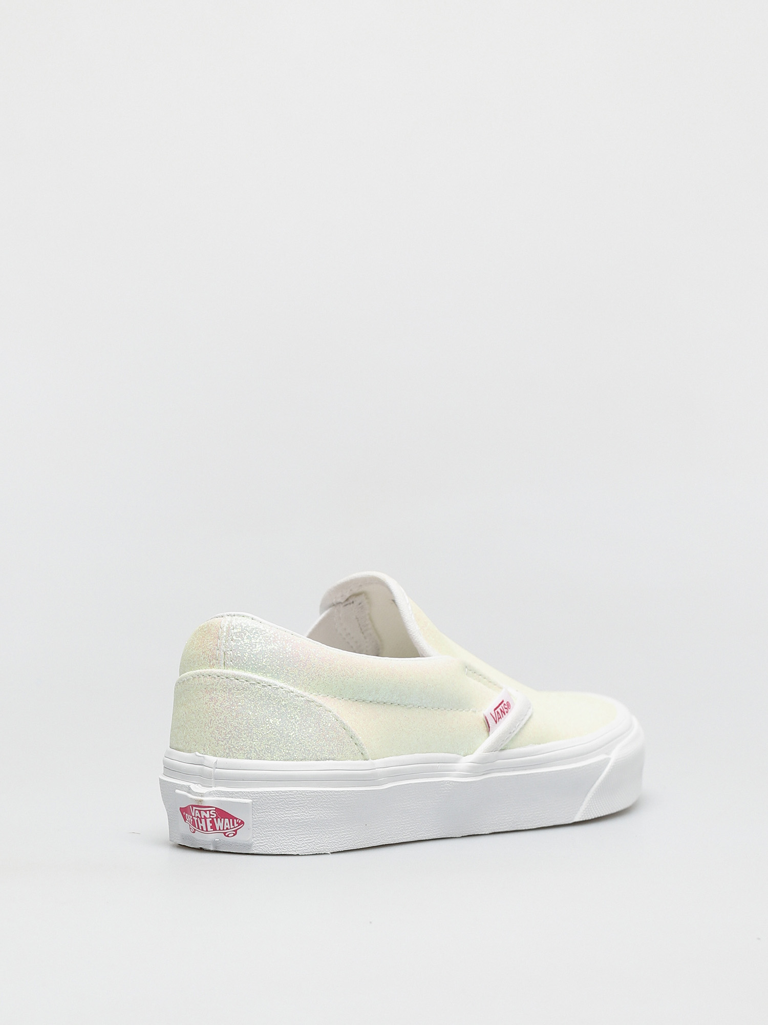 Vans Classic Slip On Shoes (uv glitter pink/true white)