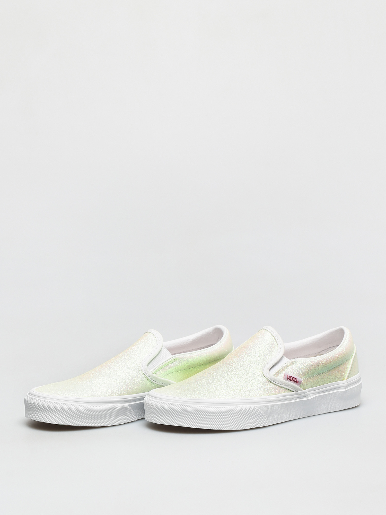 Vans Classic Slip On Shoes (uv glitter pink/true white)