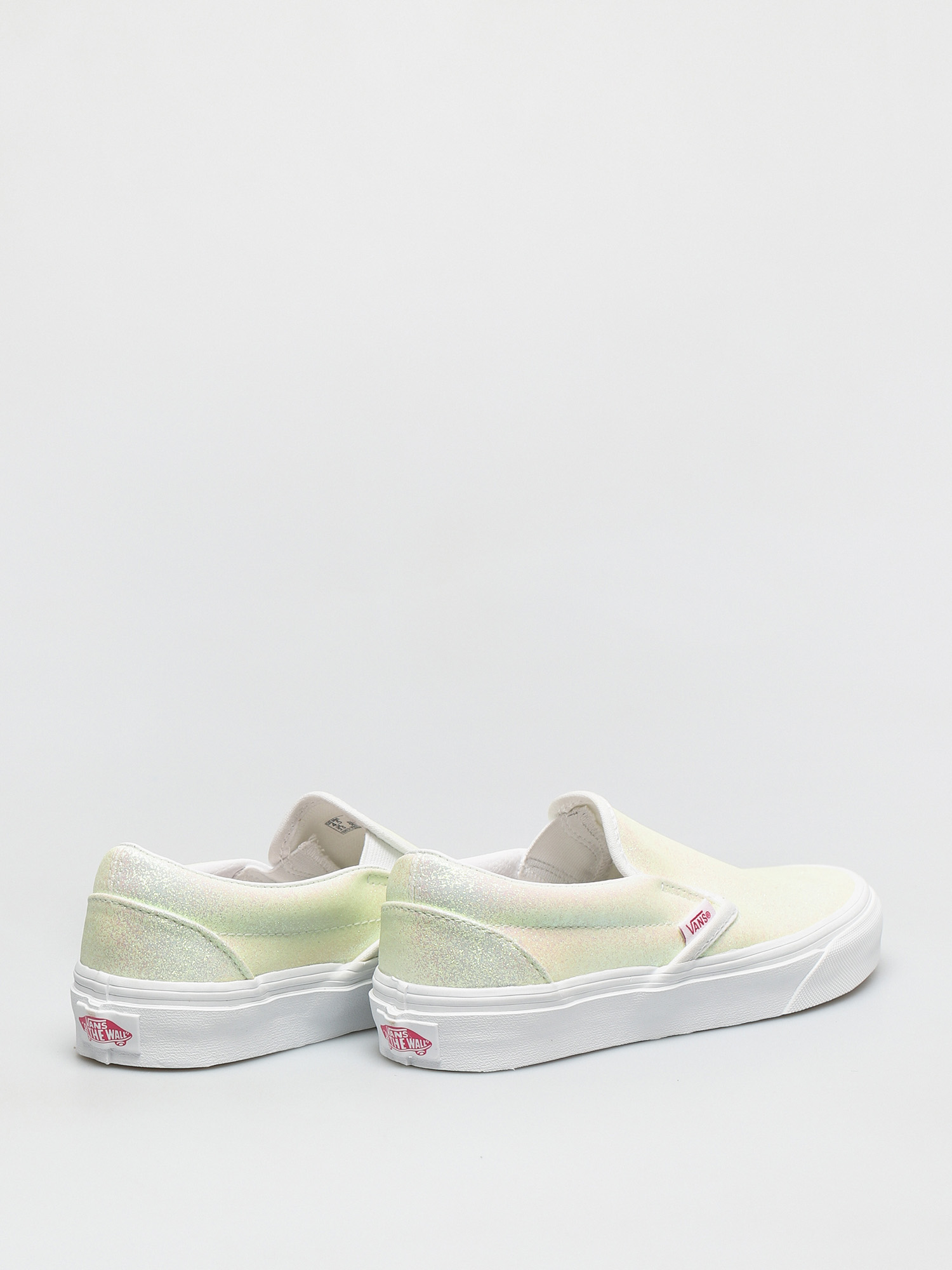 Vans Classic Slip On Shoes (uv glitter pink/true white)