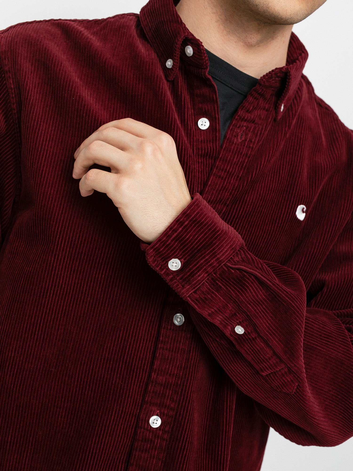 Carhartt WIP Madison Cord Shirt (bordeaux)