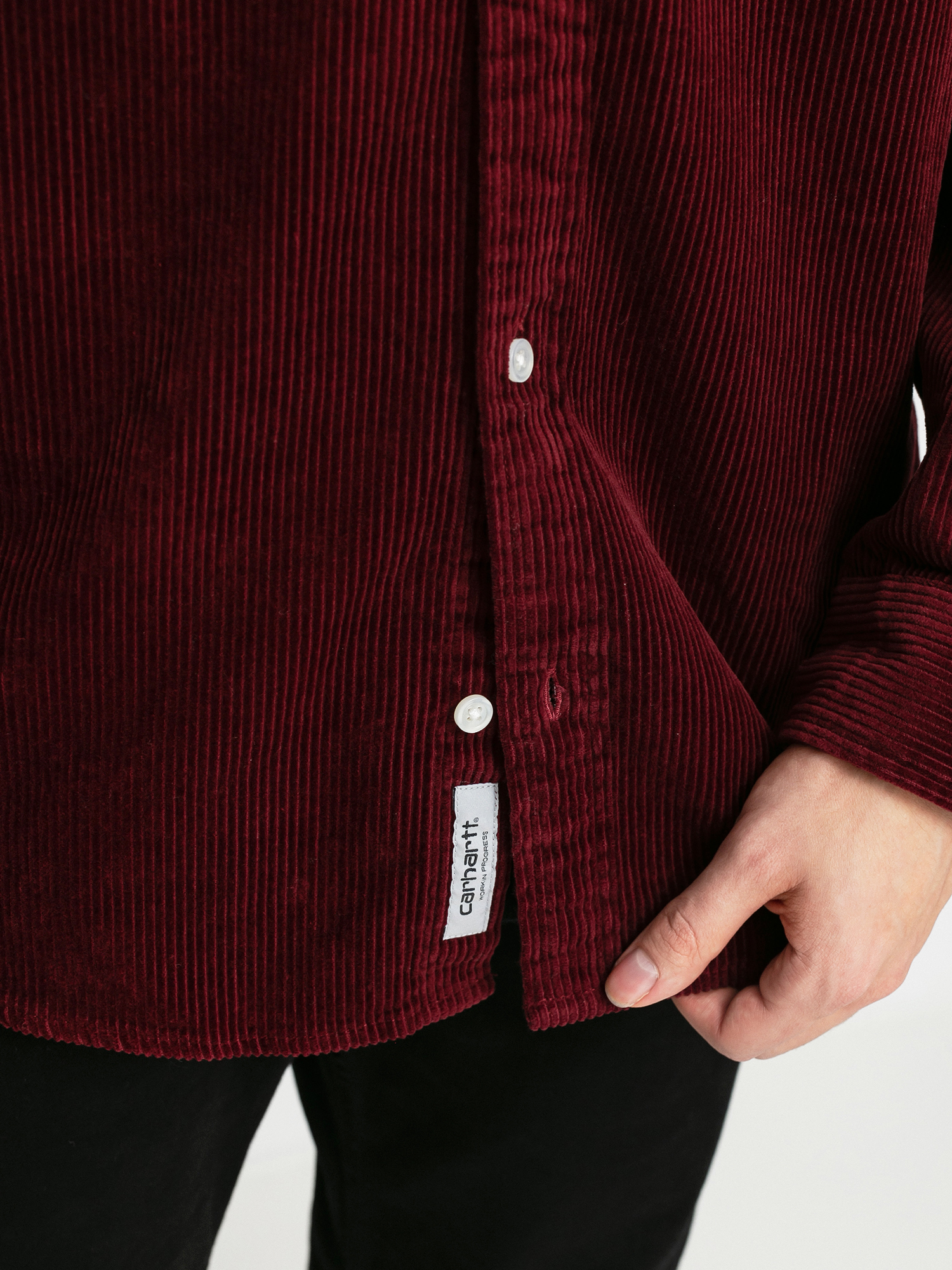 Carhartt WIP Madison Cord Shirt (bordeaux)