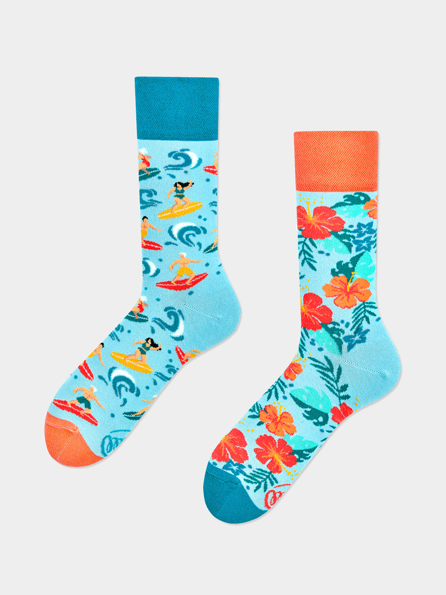Many Mornings Aloha Vibes Socks (blue/multi)