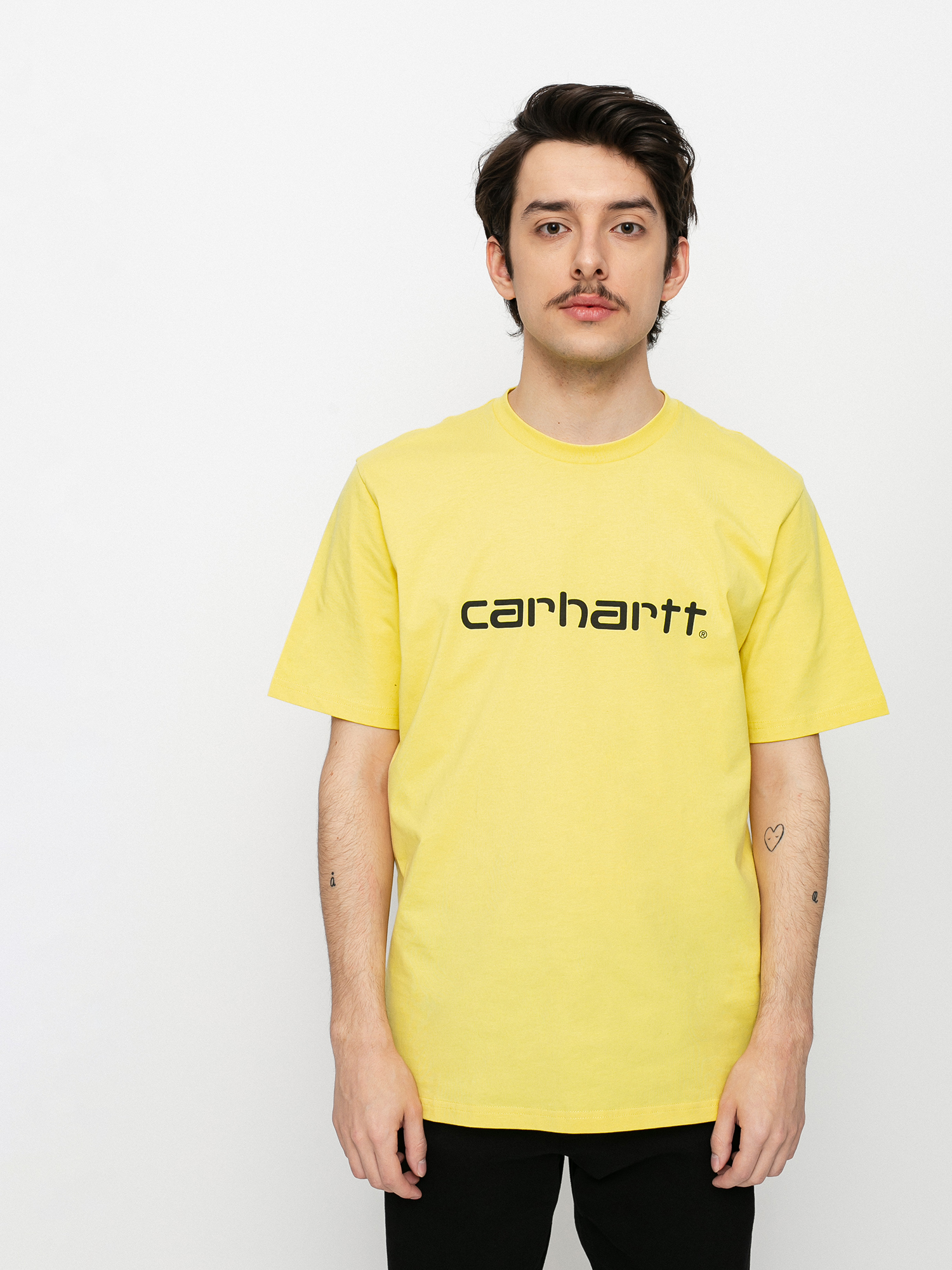 Carhartt WIP Script T-shirt (limoncello/black)