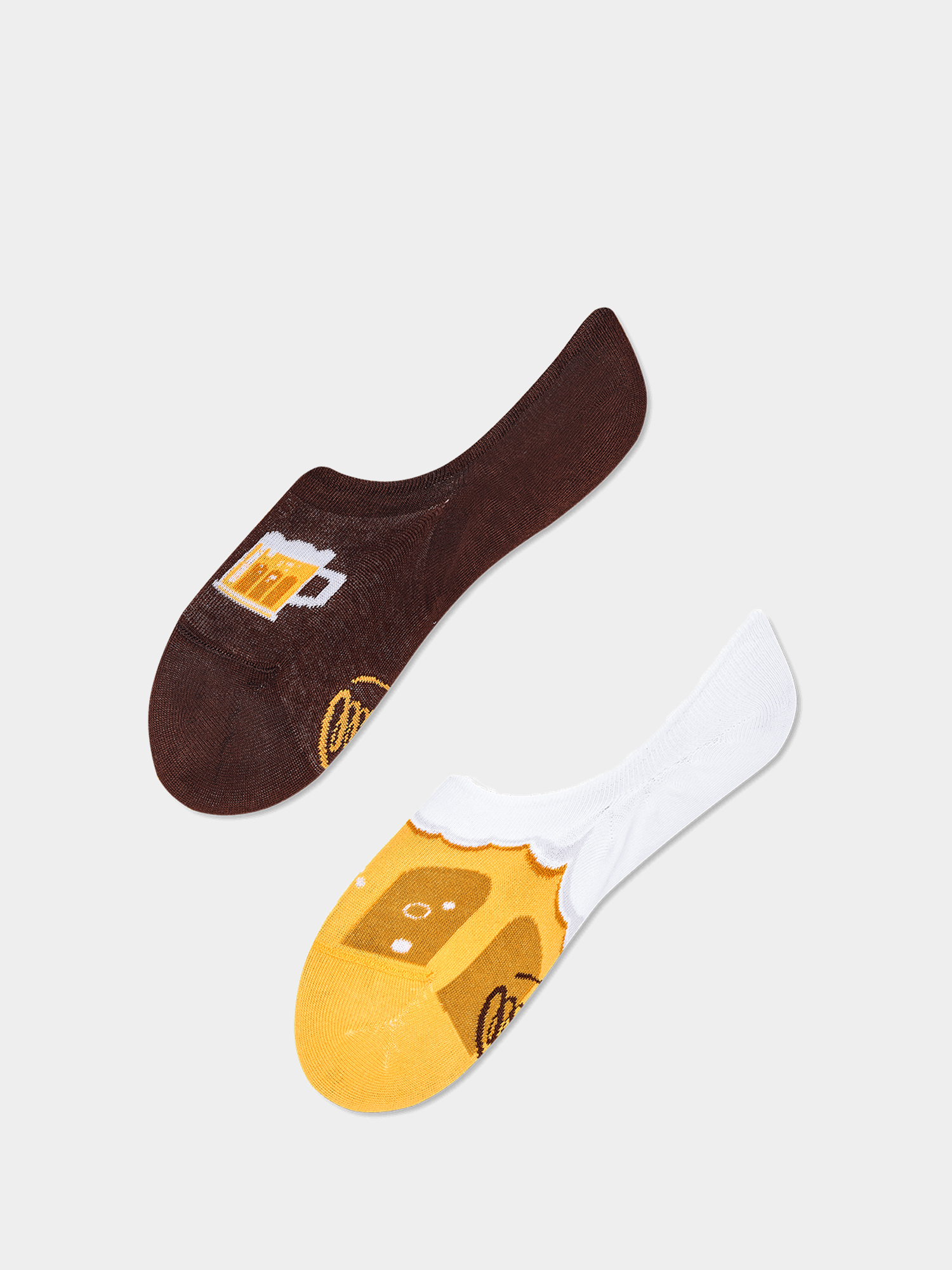 Many Mornings Craft Beer Noshow Socks (brown/gold)