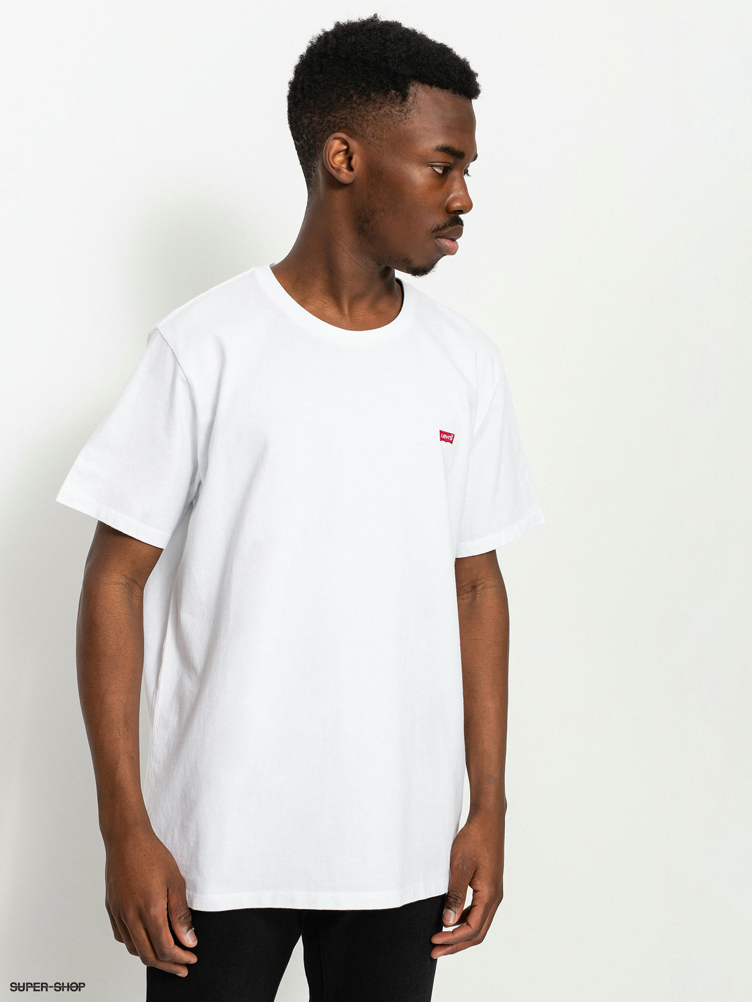 Levis white hotsell logo t shirt