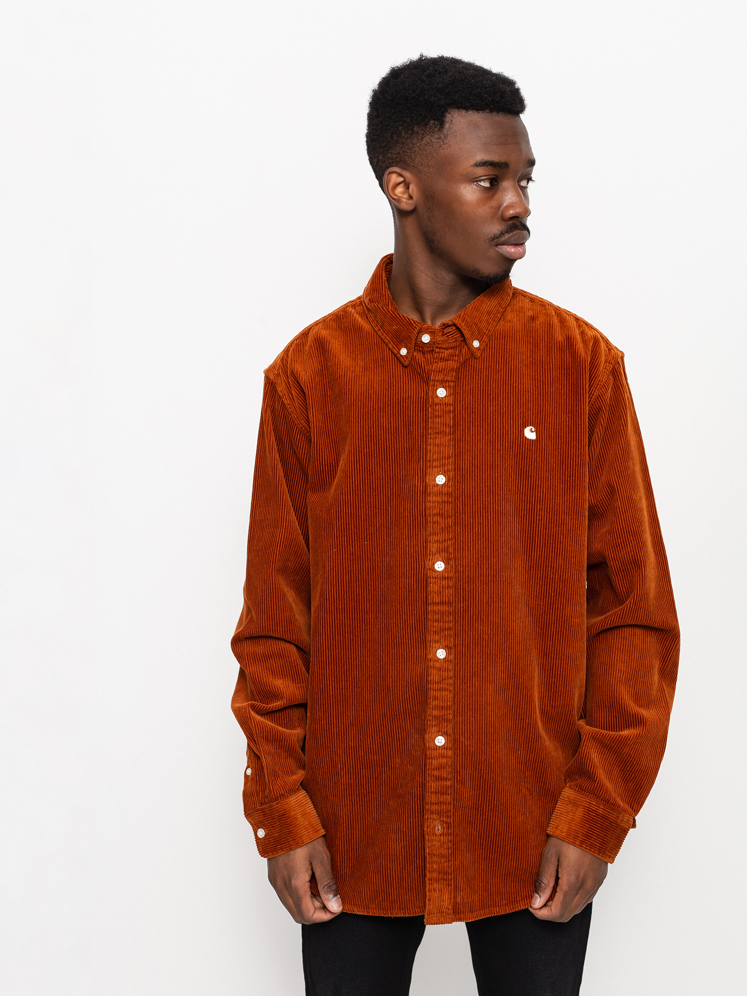 Carhartt WIP Madison Cord Shirt - brown (brandy/wax)