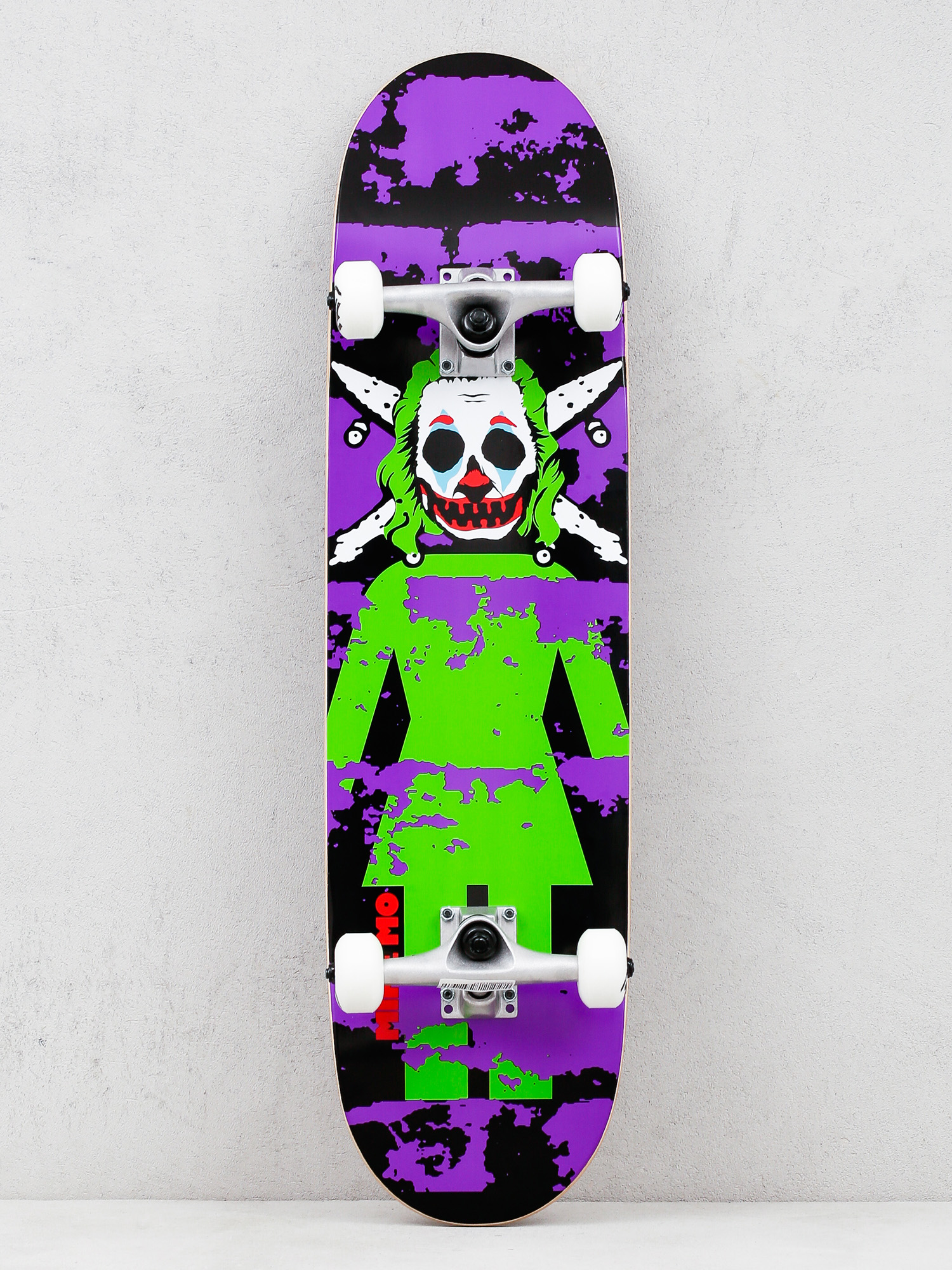 Girl Skateboard Mike Mo Clown Pirate Skateboard - violet (black