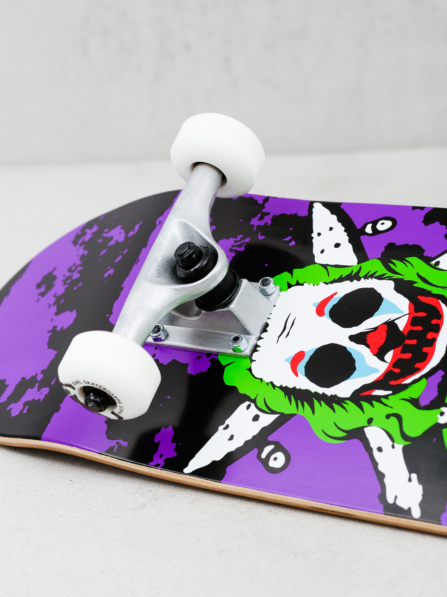 Girl Skateboard Mike Mo Clown Pirate Skateboard - violet (black