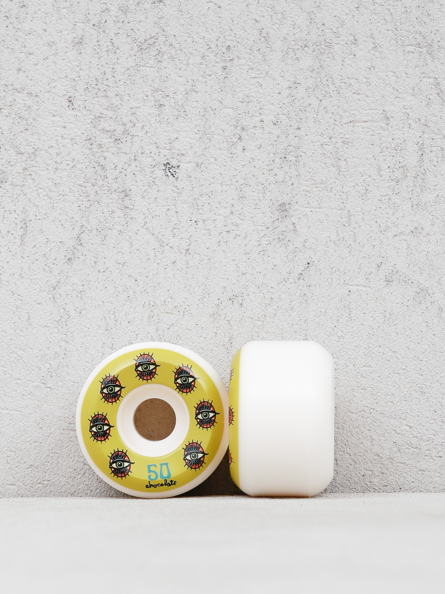 Chocolate Hecox Essentail Conical Wheels (white/green)