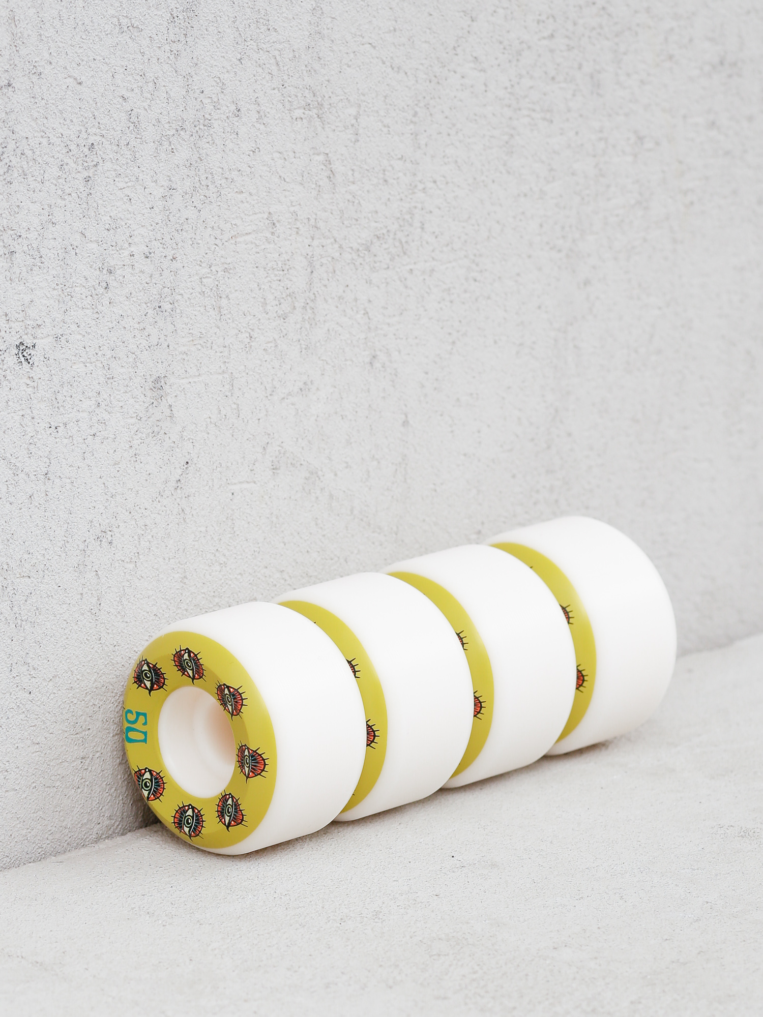 Chocolate Hecox Essentail Conical Wheels (white/green)