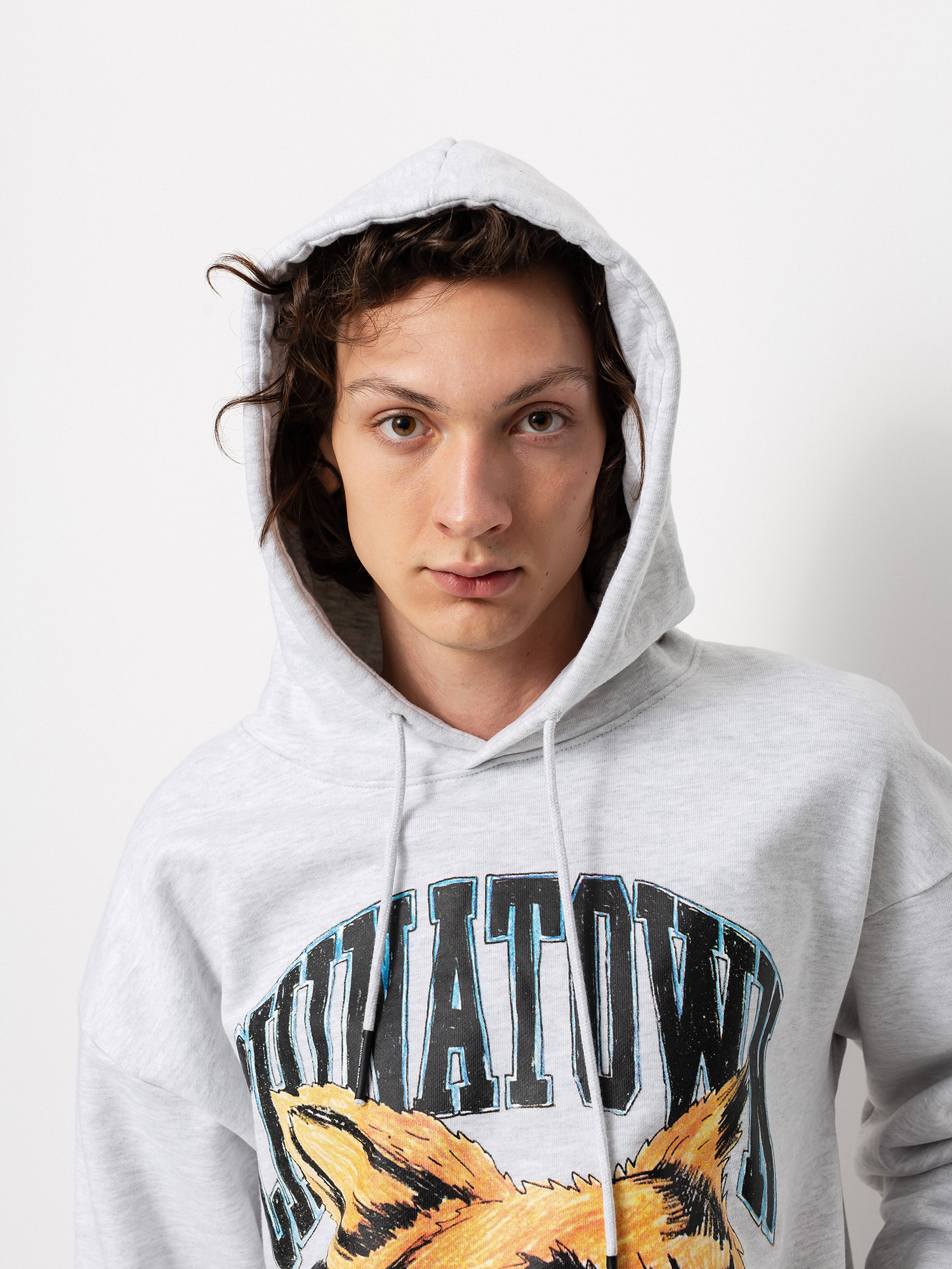 Chinatown Market Beware Sketch HD Hoodie (ash gray)