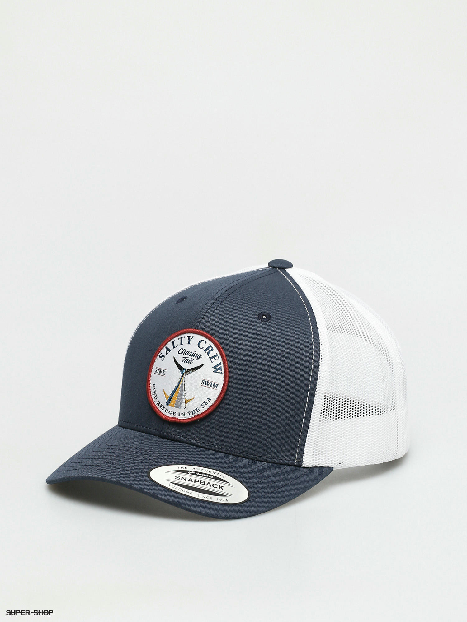 Trucker Hat Streetwear Adjustable - Navy- White - CL188N6QR37