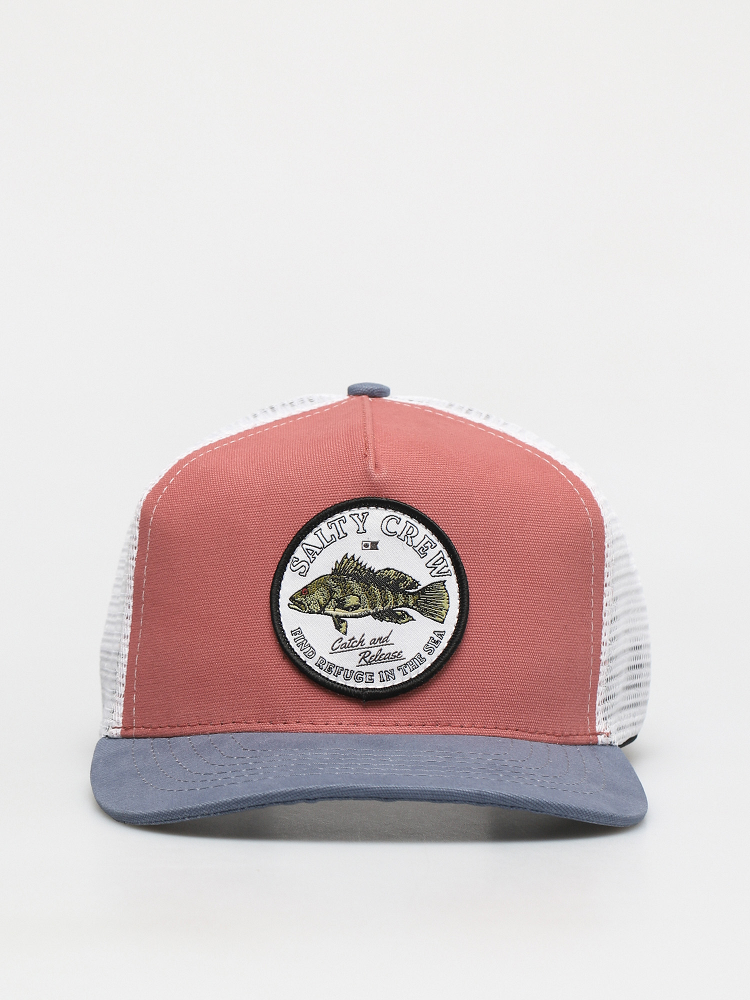 Salty Crew Baybass Retro Trucker ZD Cap (clay/slate)