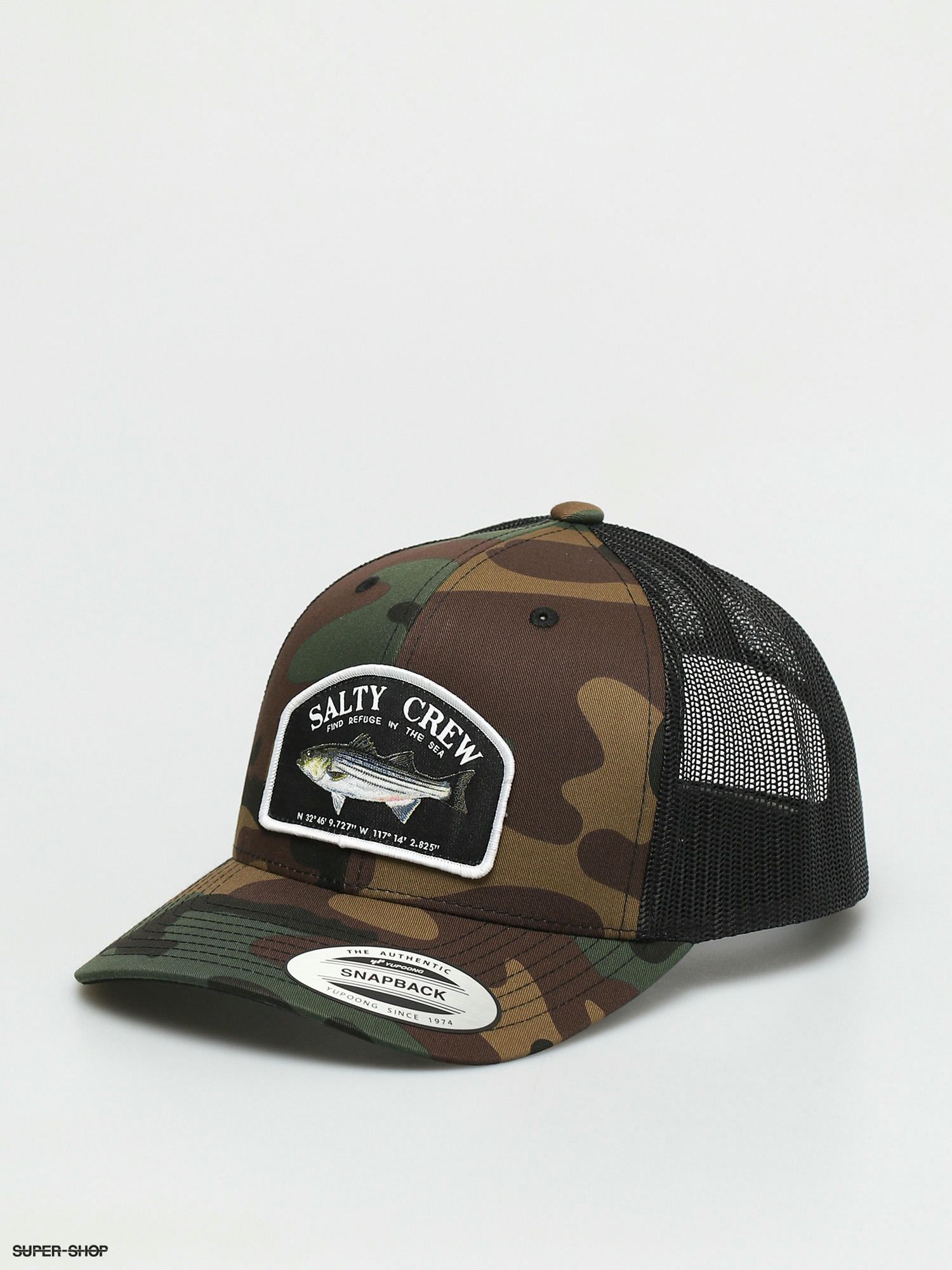 Salty Crew Striper Retro Trucker Cap Camo