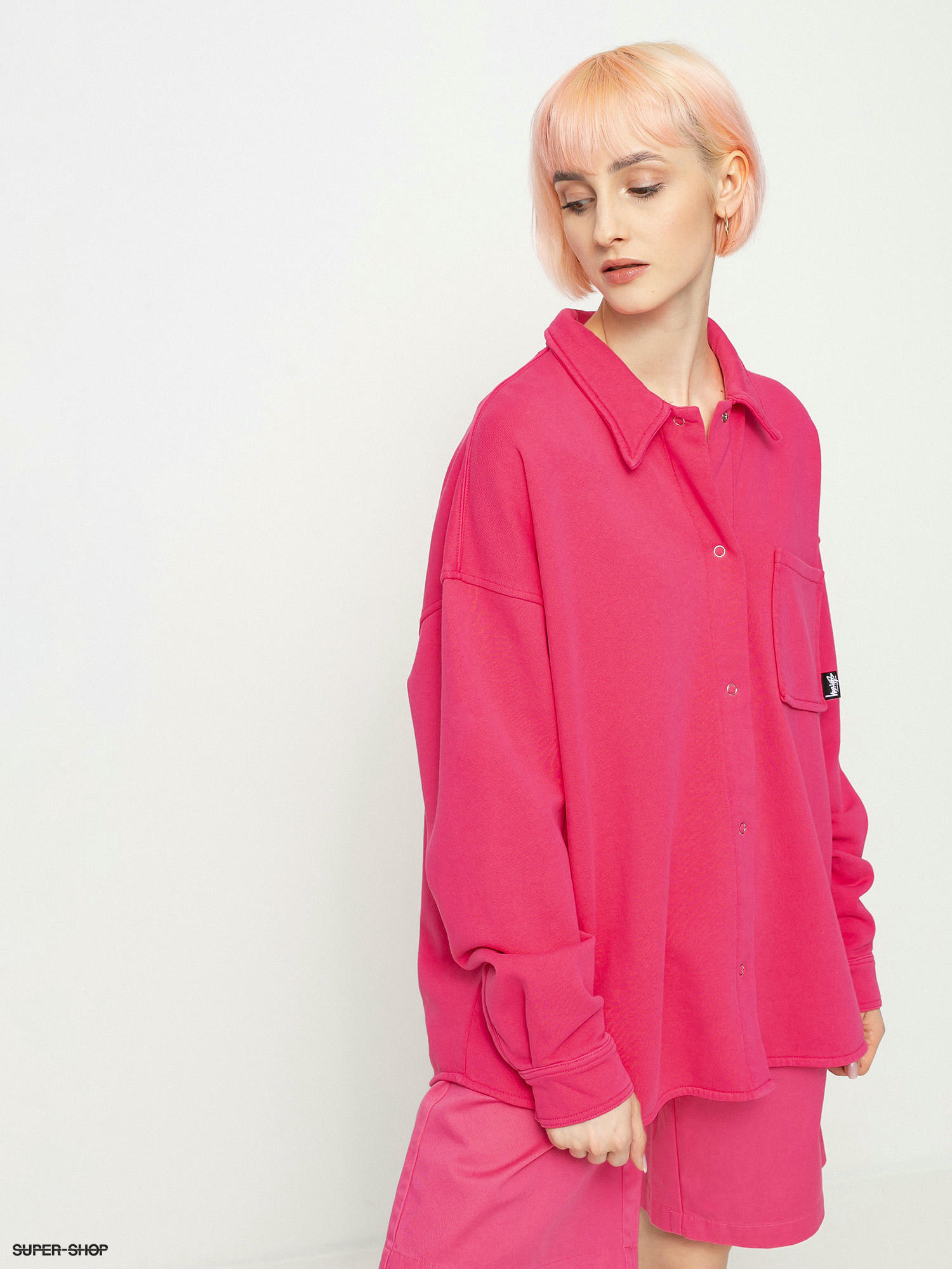 Stussy Huron Shirt Wmn (hot pink)