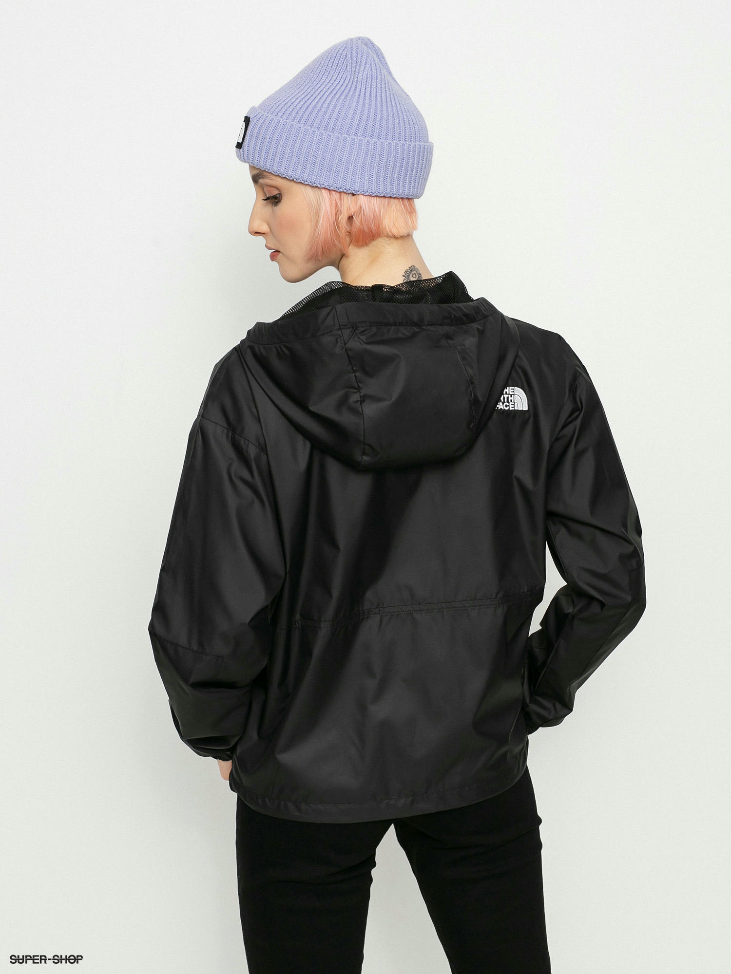 the north face black windbreaker