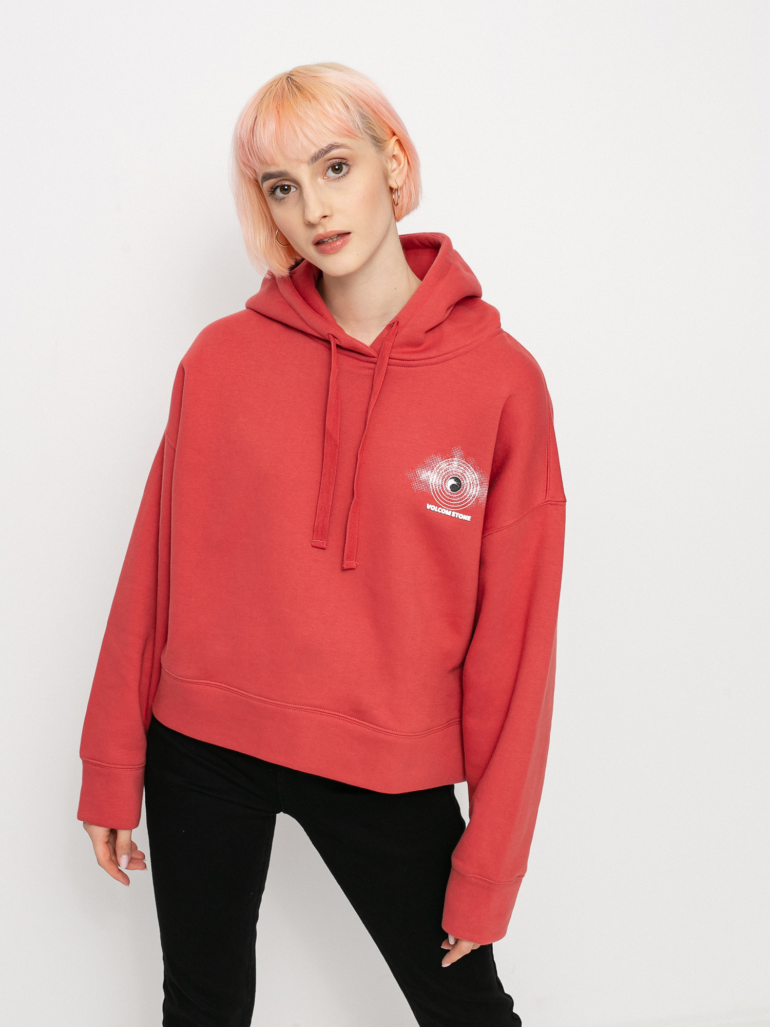 Volcom on sale red hoodie