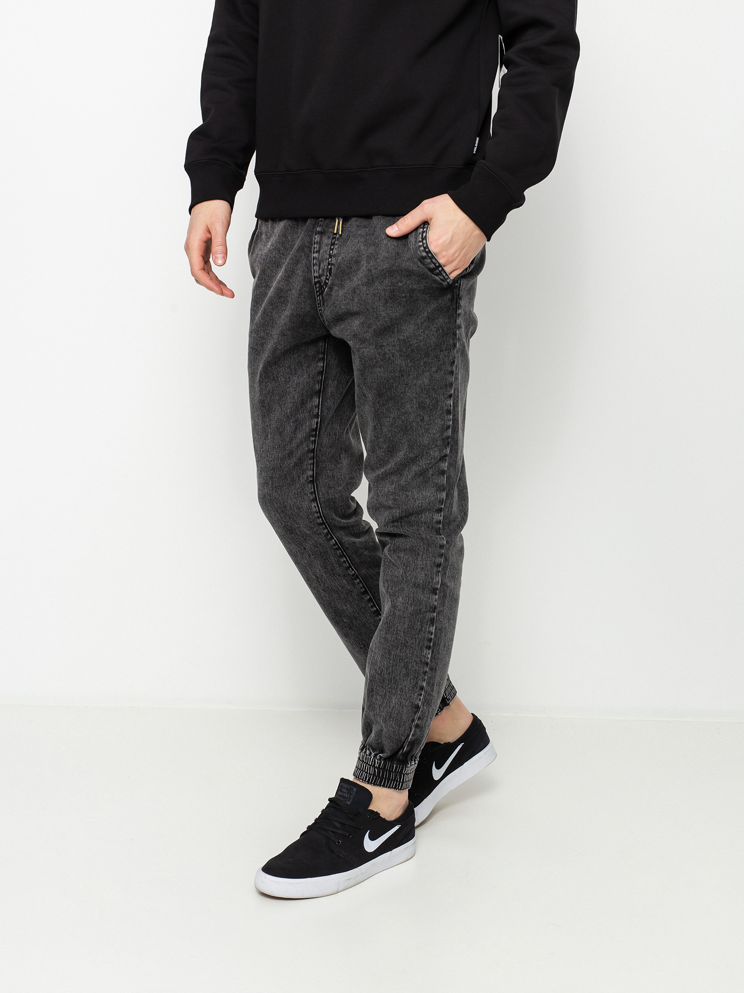 Volcom Denim Jogger Pants black (black)