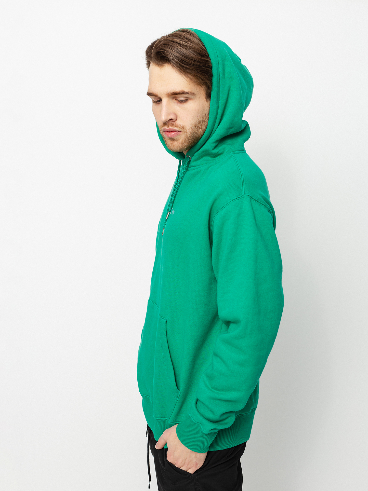 green volcom hoodie