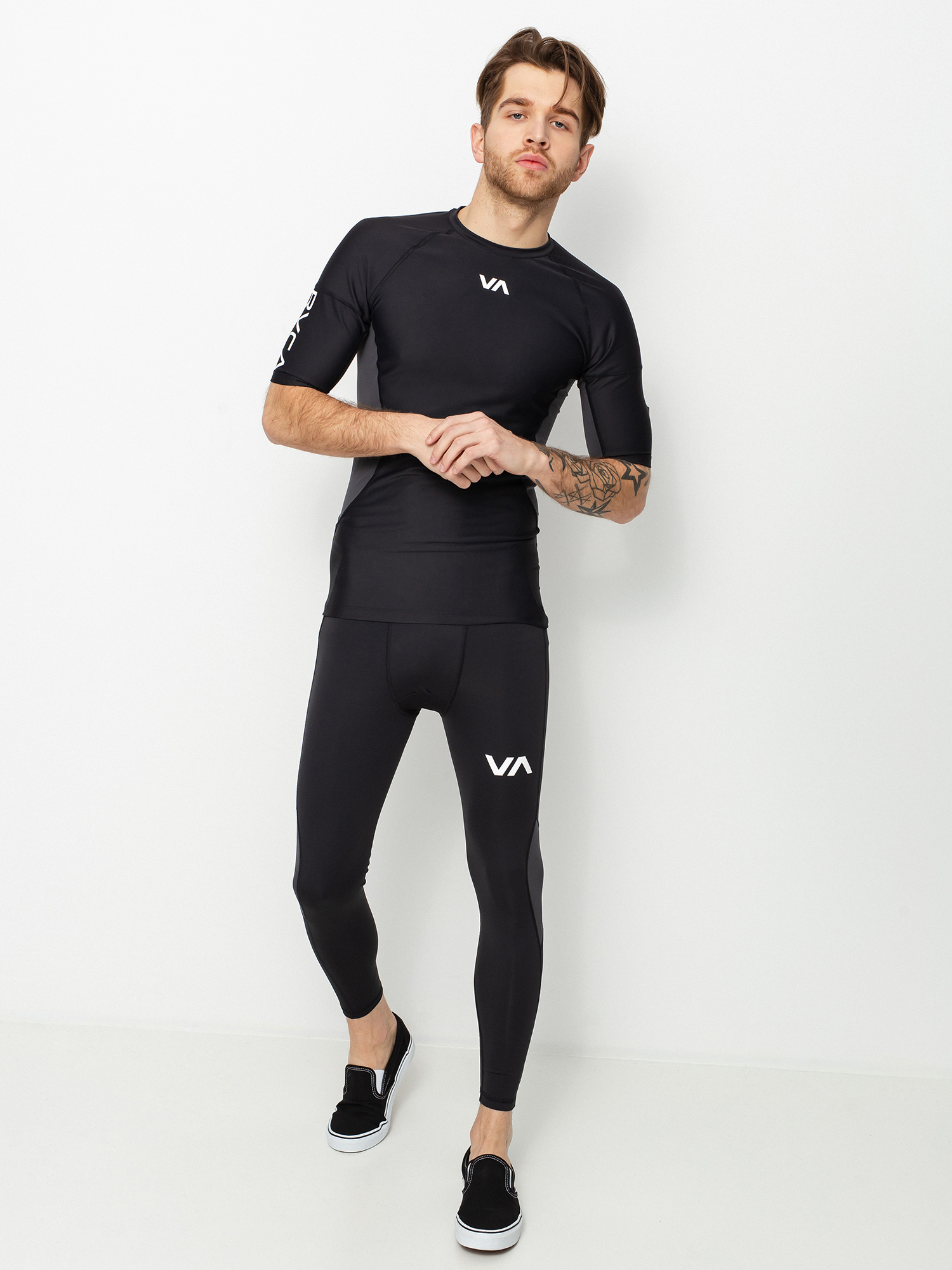 RVCA T-shirt Compression Active t-shirt (black)