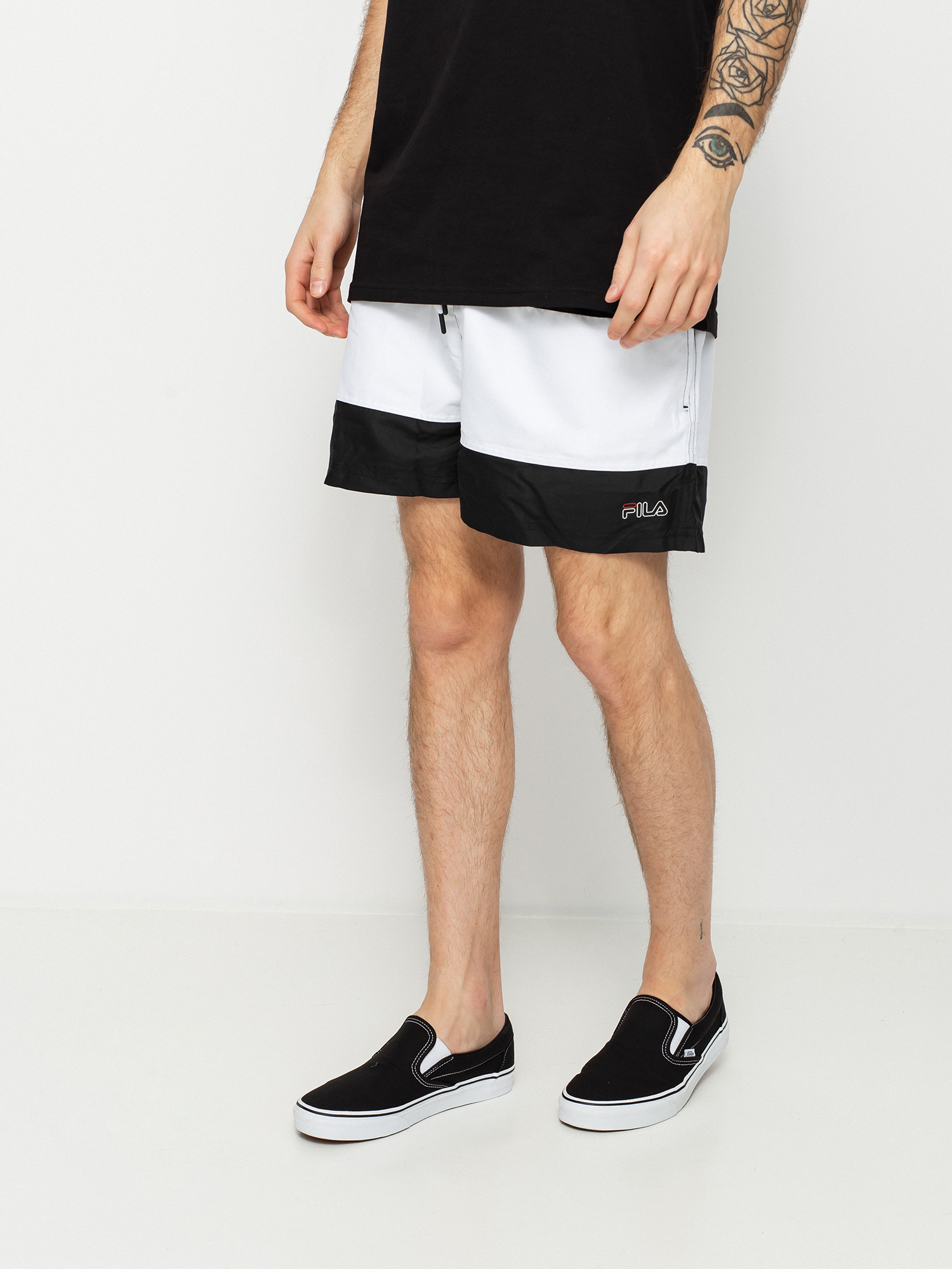 Fila Yamato Shorts (black/bright white)