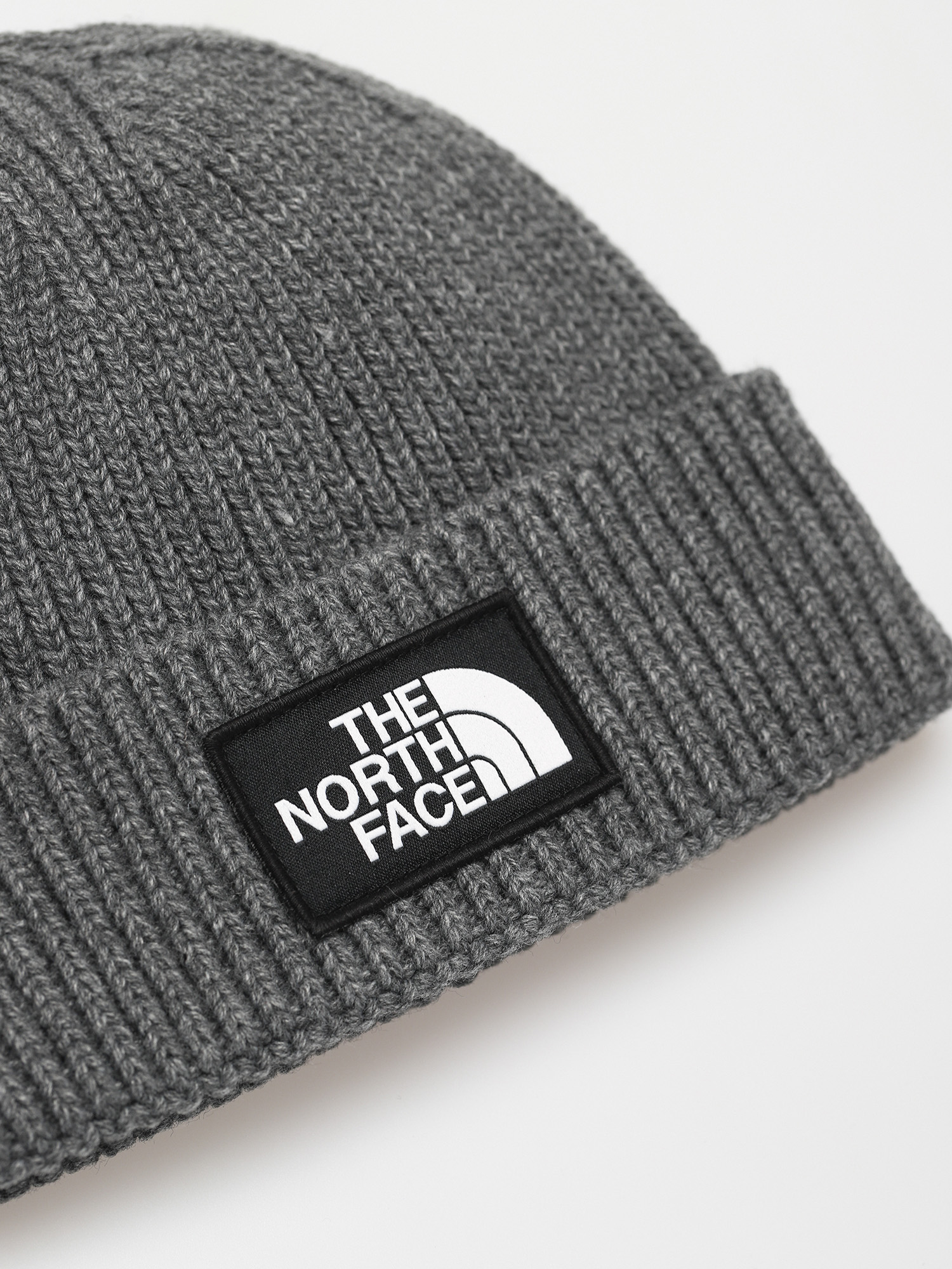 The North Face TNF Logo Box Short Beanie (tnf medium grey heather)
