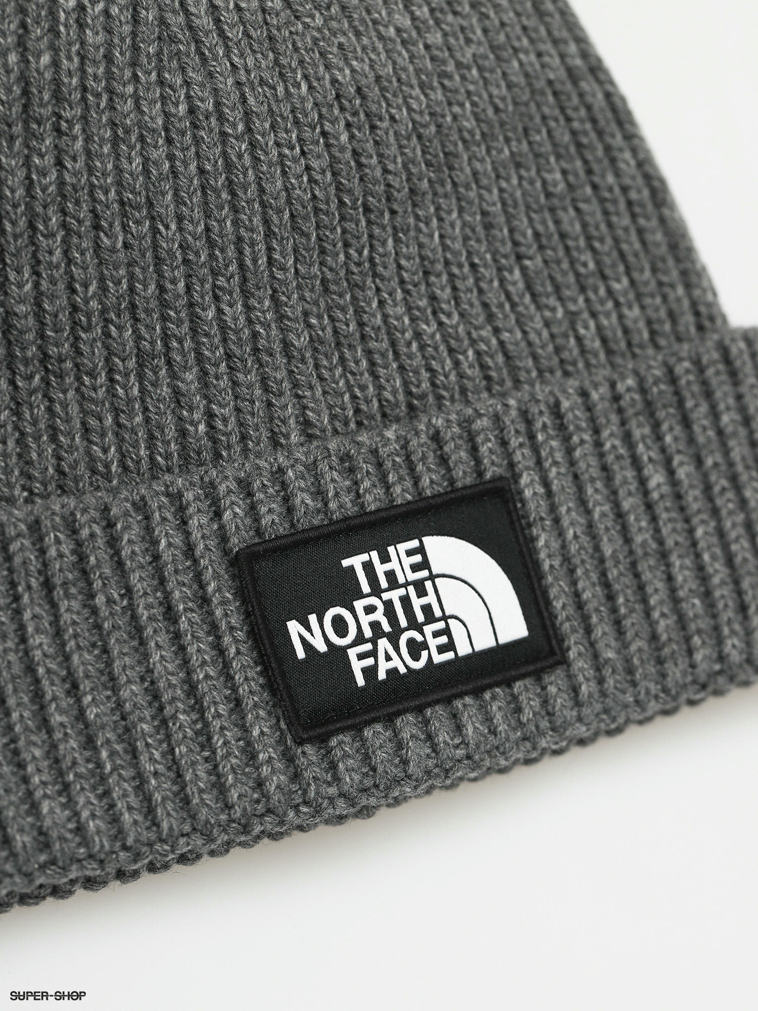 Kids' The North Face TNF Box Logo Cuffed Beanie Medium Grey