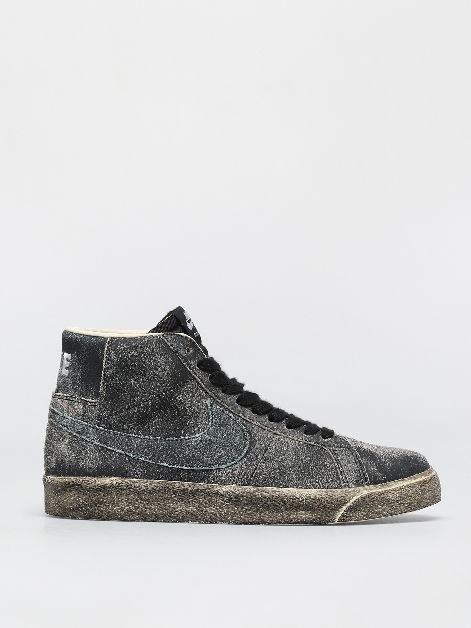 Nike Sb Zoom Blazer Mid Premium Shoes Black Light Dew Coconut Milk Light Dew