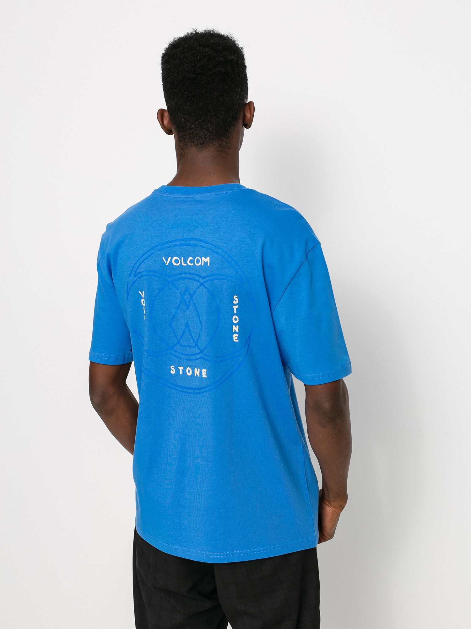 blue volcom shirt