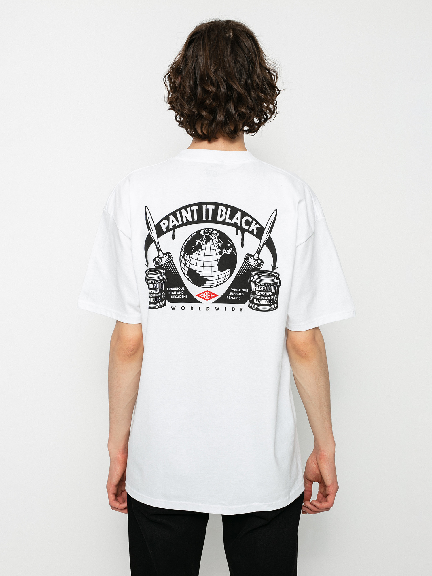 OBEY Paint It Black T-shirt (white)
