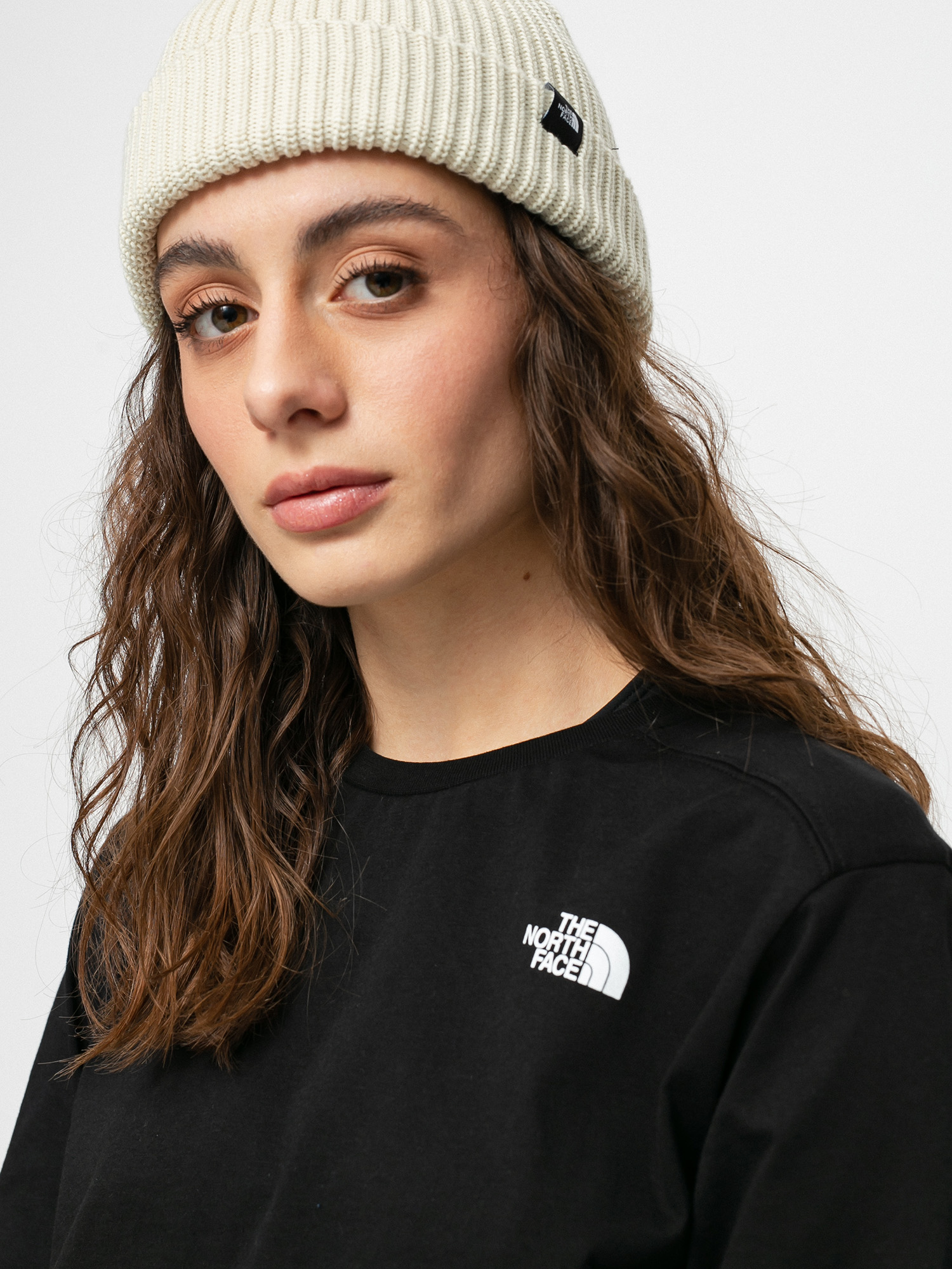 The North Face Fisherman Beanie Mütze (vintage white)