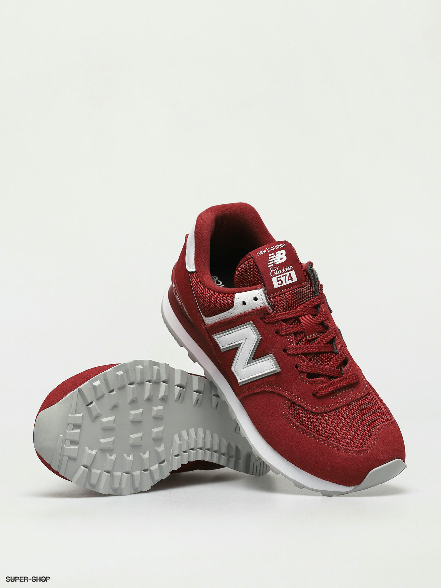 new balance 574 scarlet