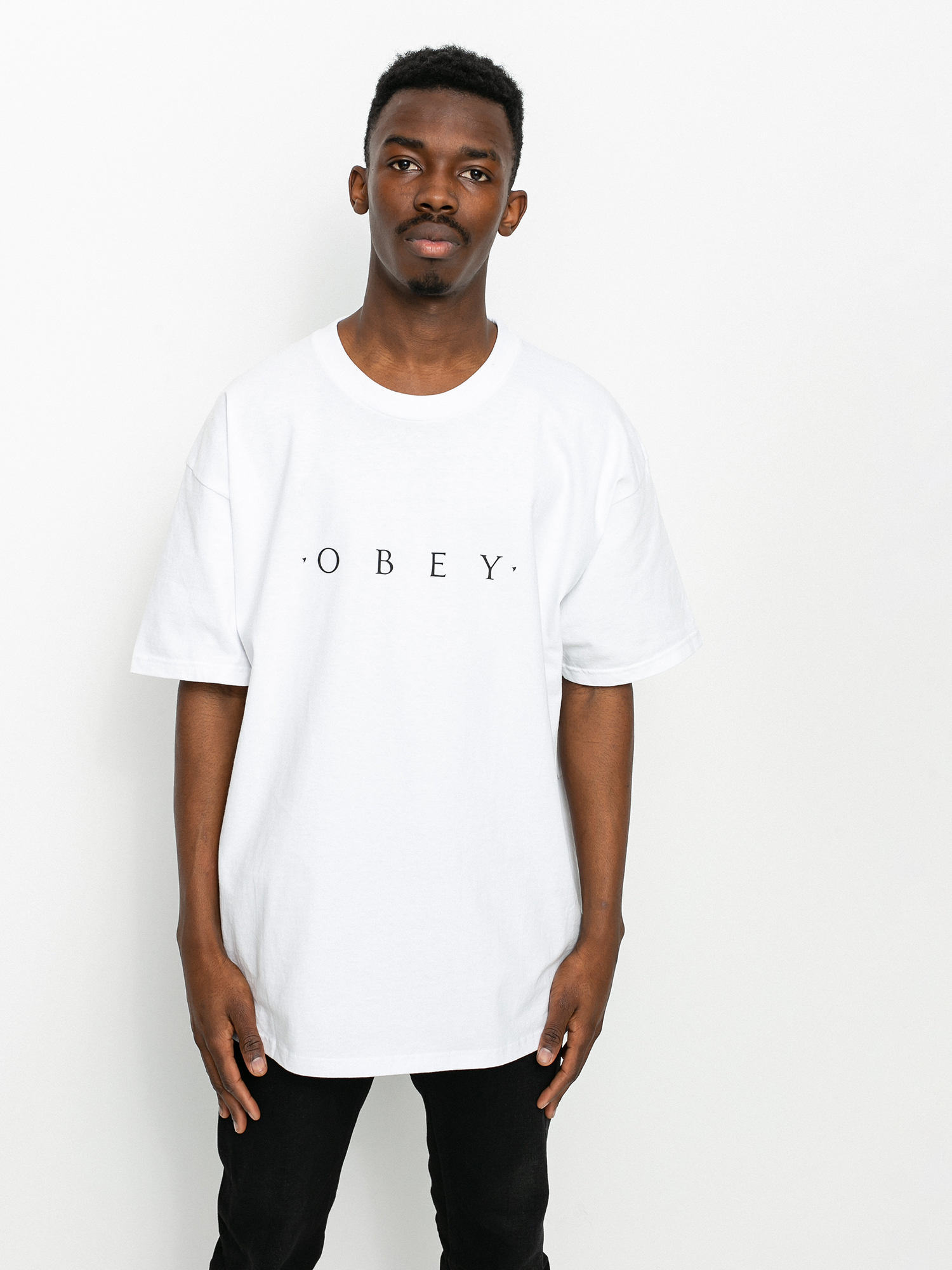 obey shirt white