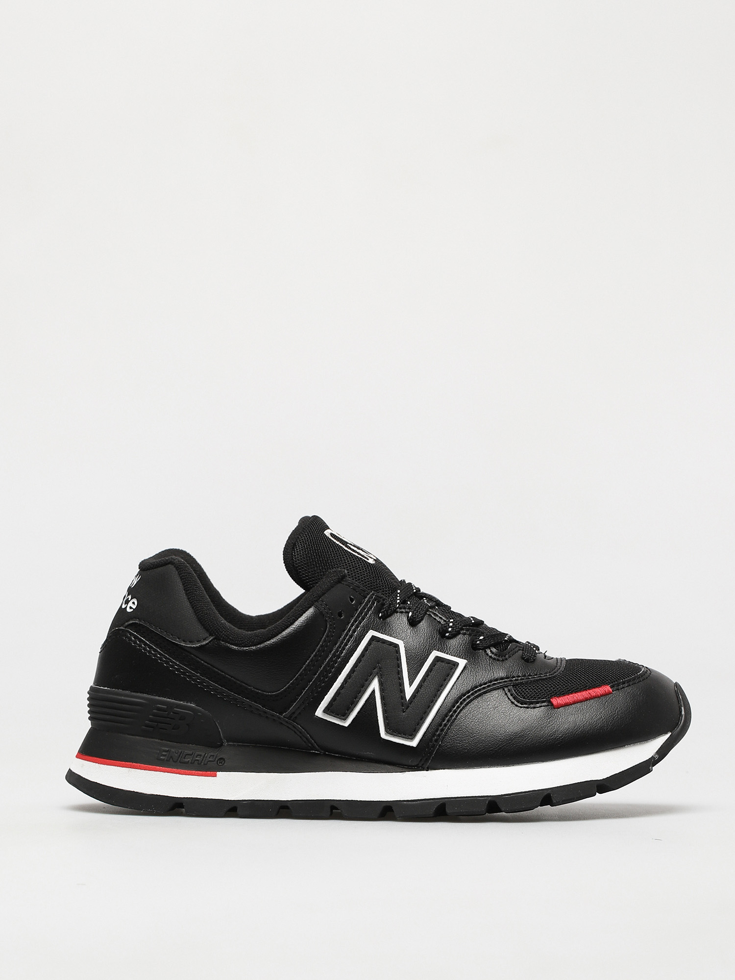 new balance 574 black red