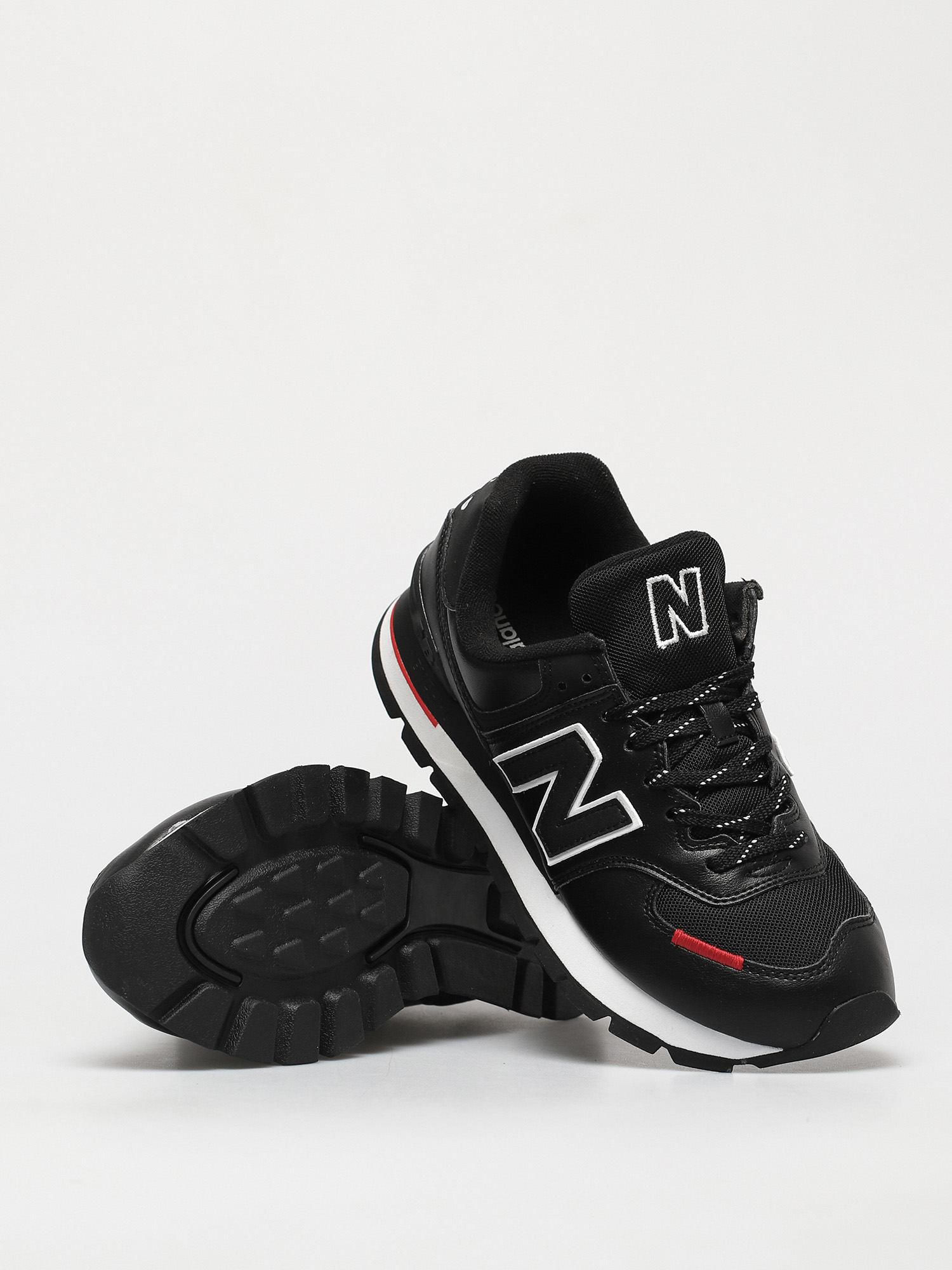 new balance 574 black red