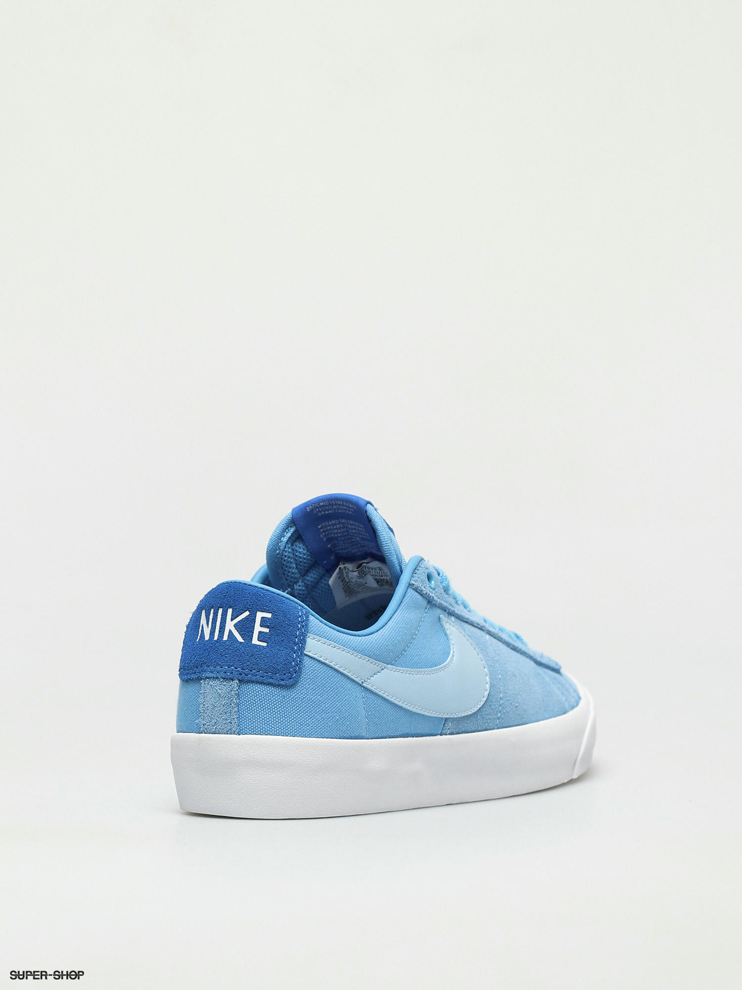 Nike Sb Zoom Blazer Low Pro Gt Shoes Coast Psychic Blue Signal Blue White