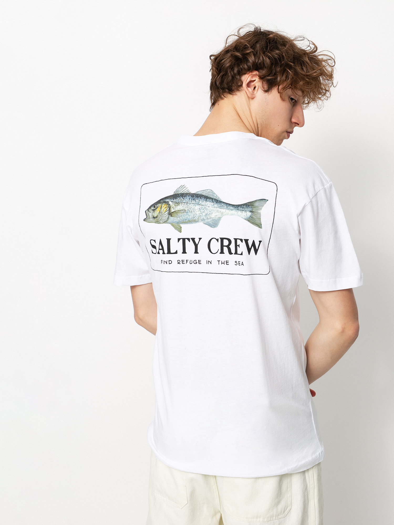 Salty Crew Branzino Premium Mens T-shirt (white)