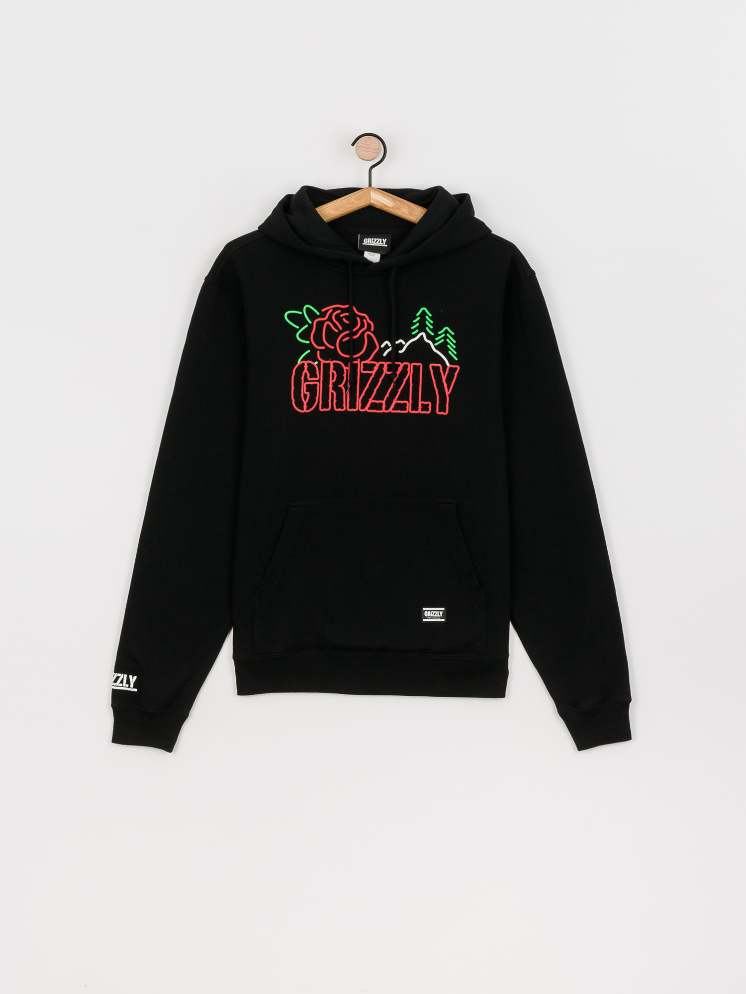 Grizzly Griptape Rosebud HD Hoodie (black)