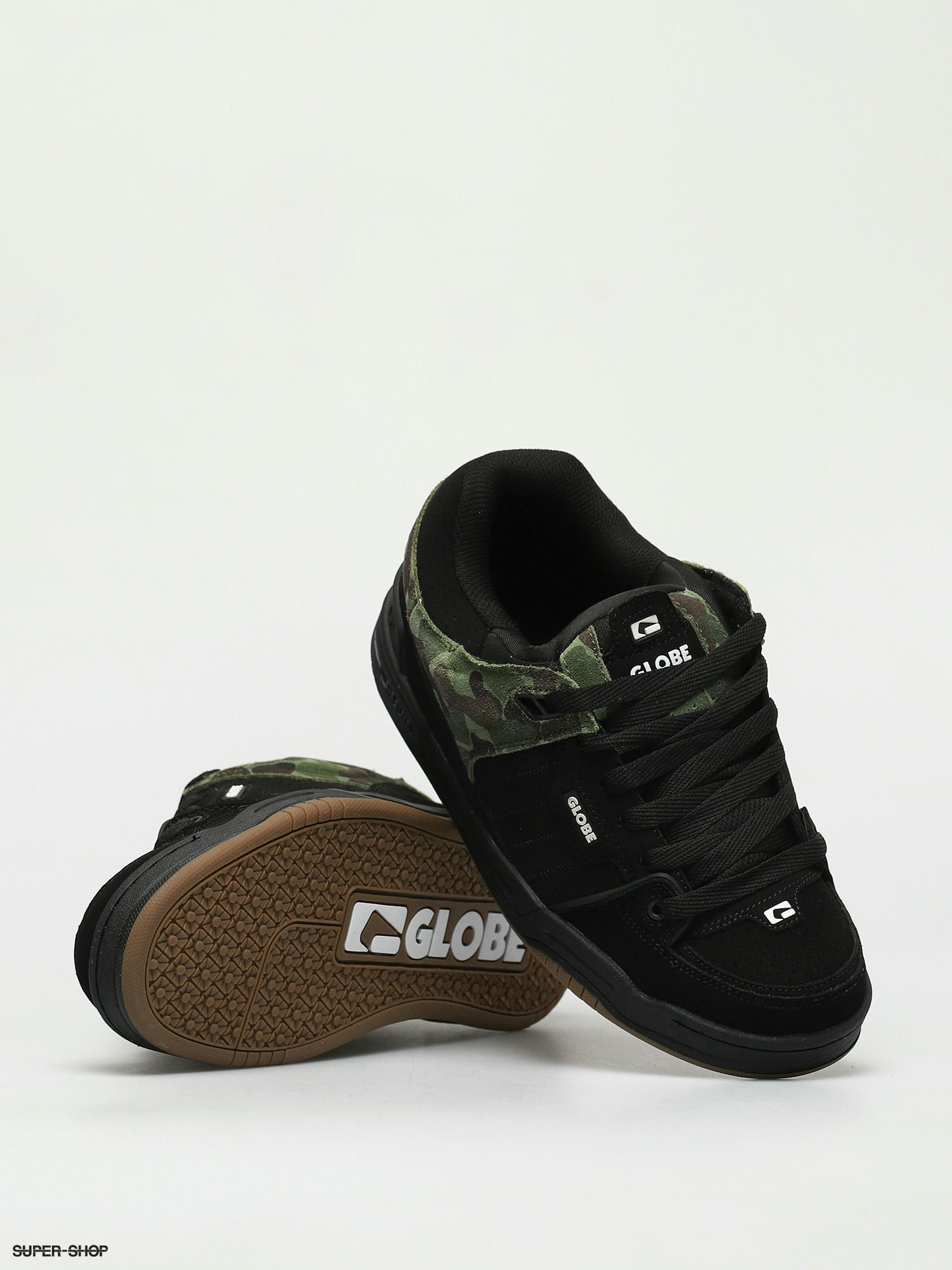 Globe Fusion Shoes (black/green camo)