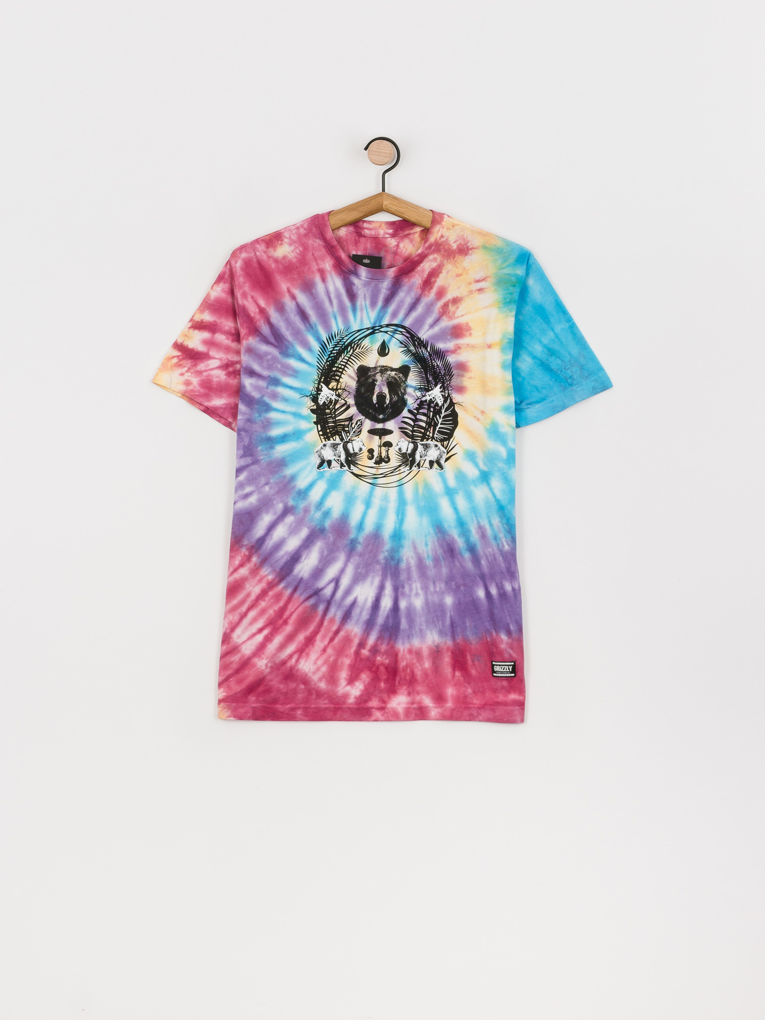 Grizzly Griptape Animal Kingdom T-shirt (tie dye)