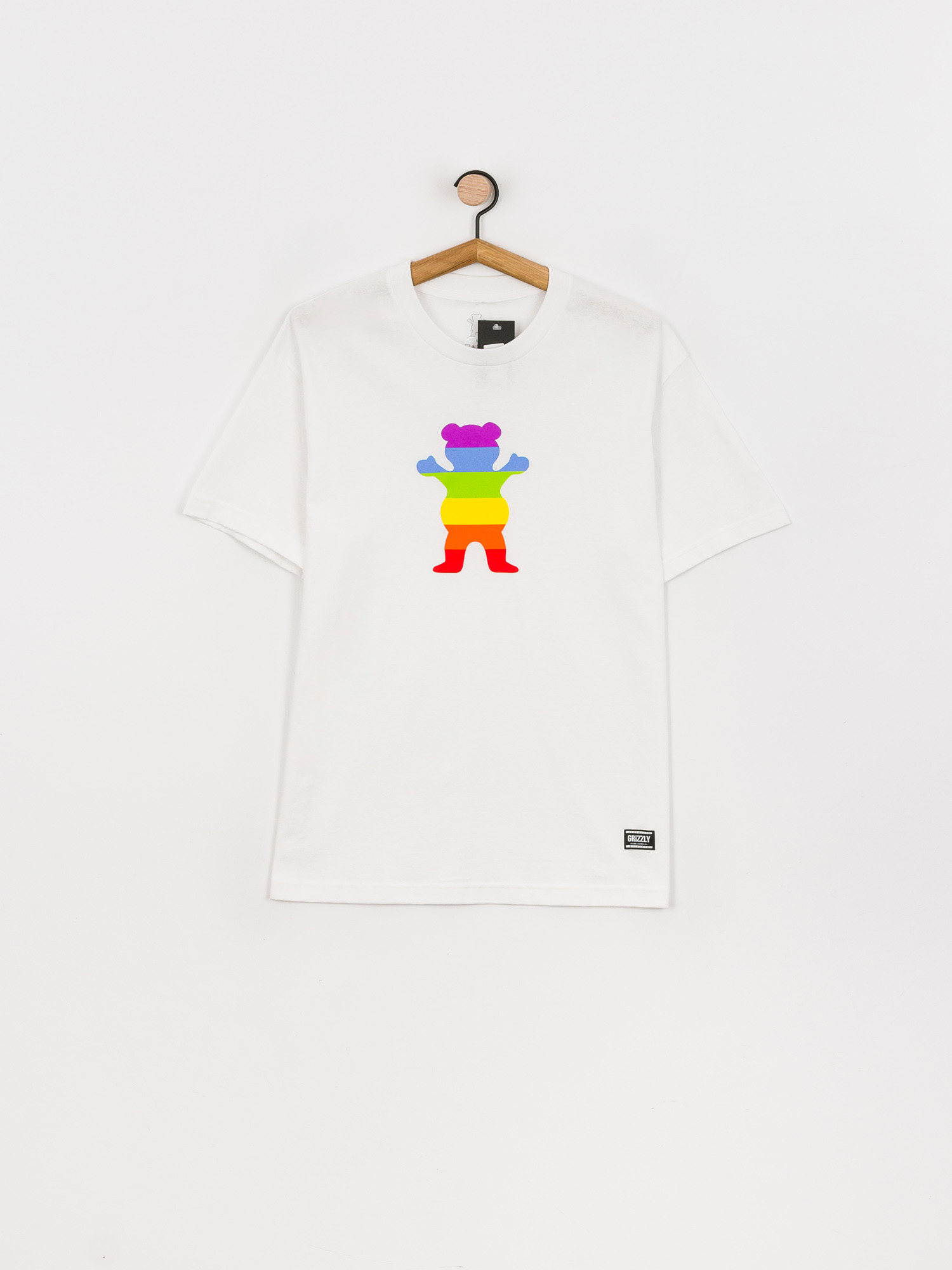 Grizzly Griptape Pride Bear T-Shirt (white)