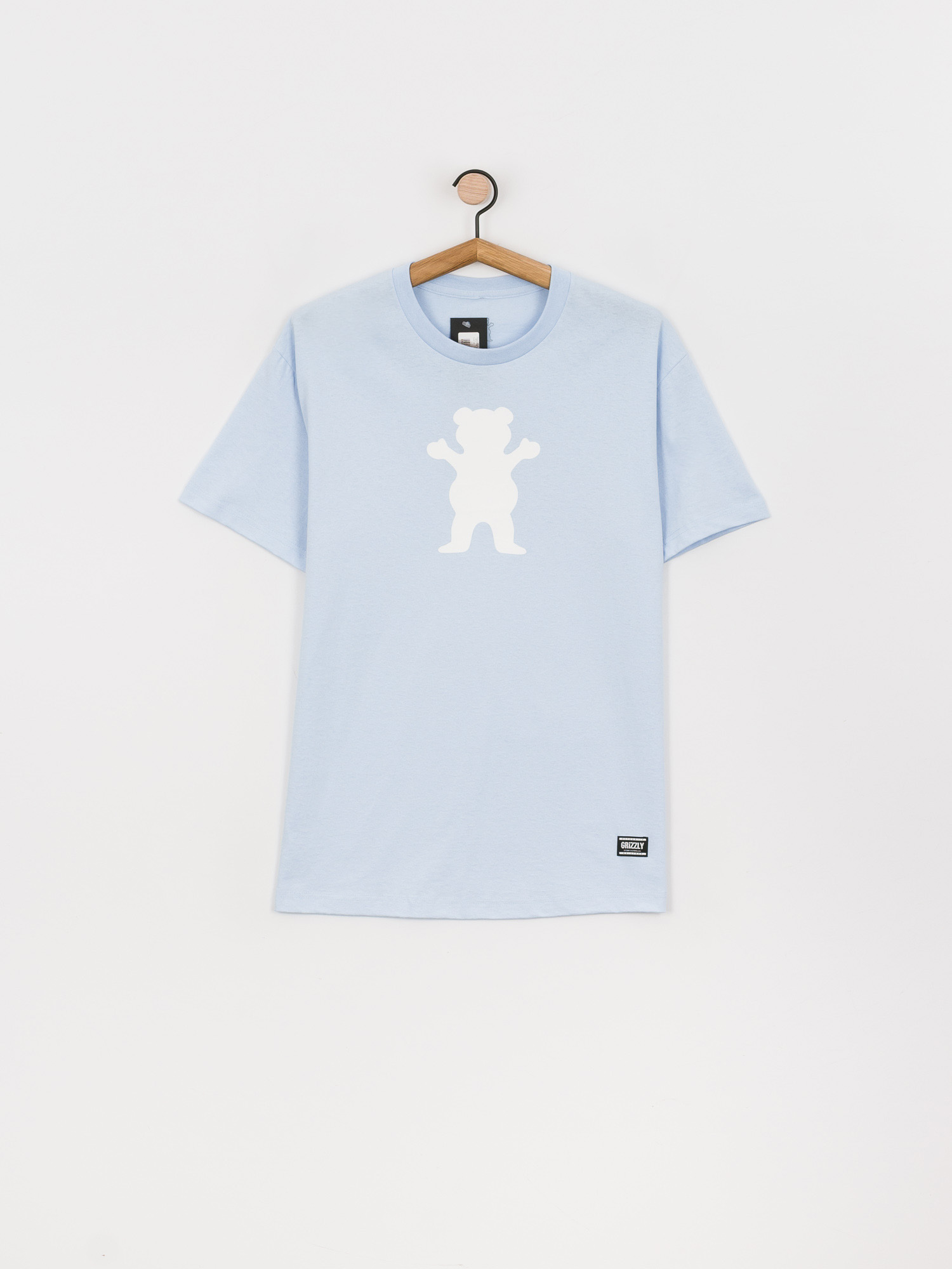 Grizzly Griptape OG Bear T-shirt (powder blue/white)