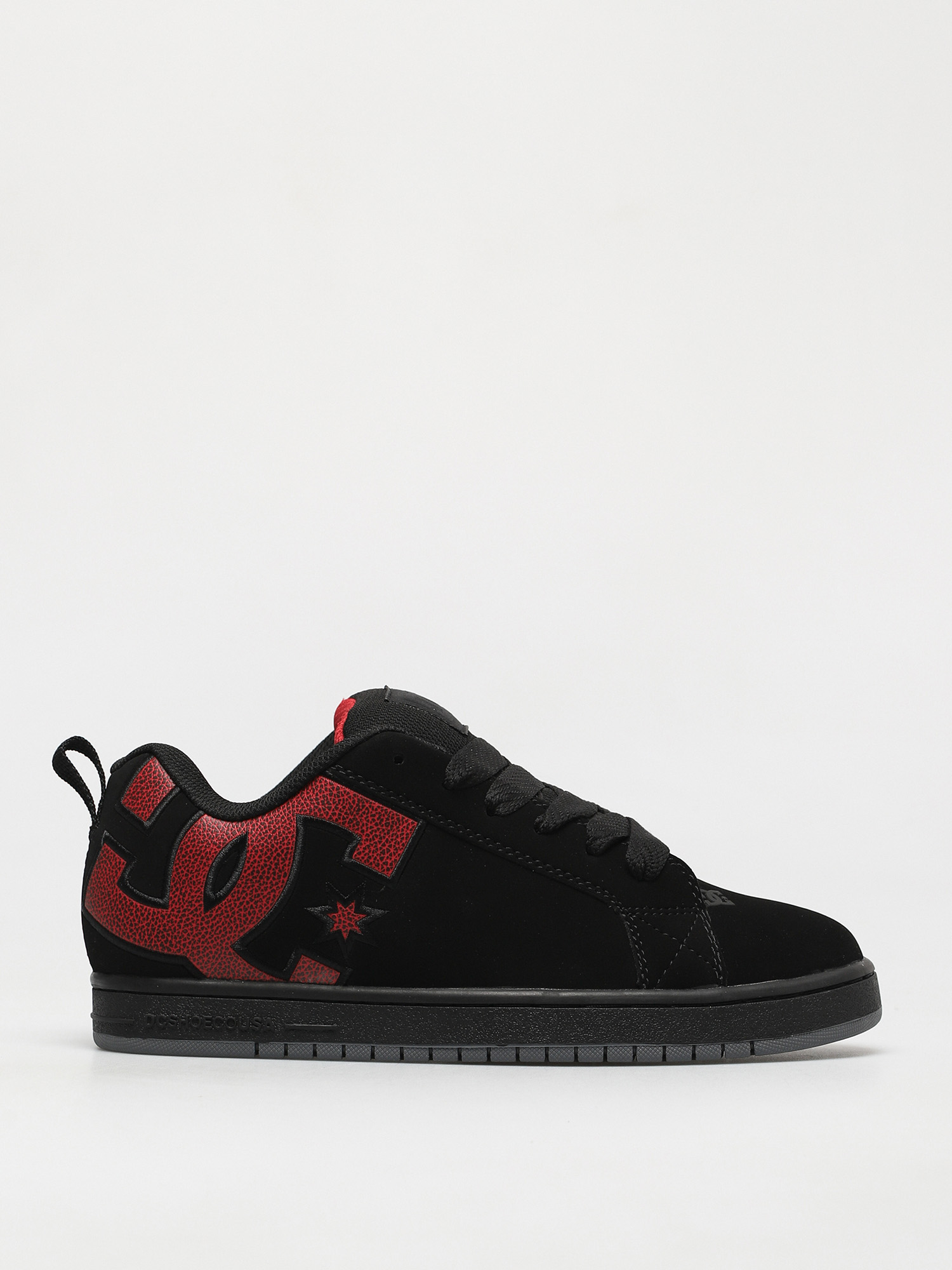 DC Court Graffik Shoes (black/red print)