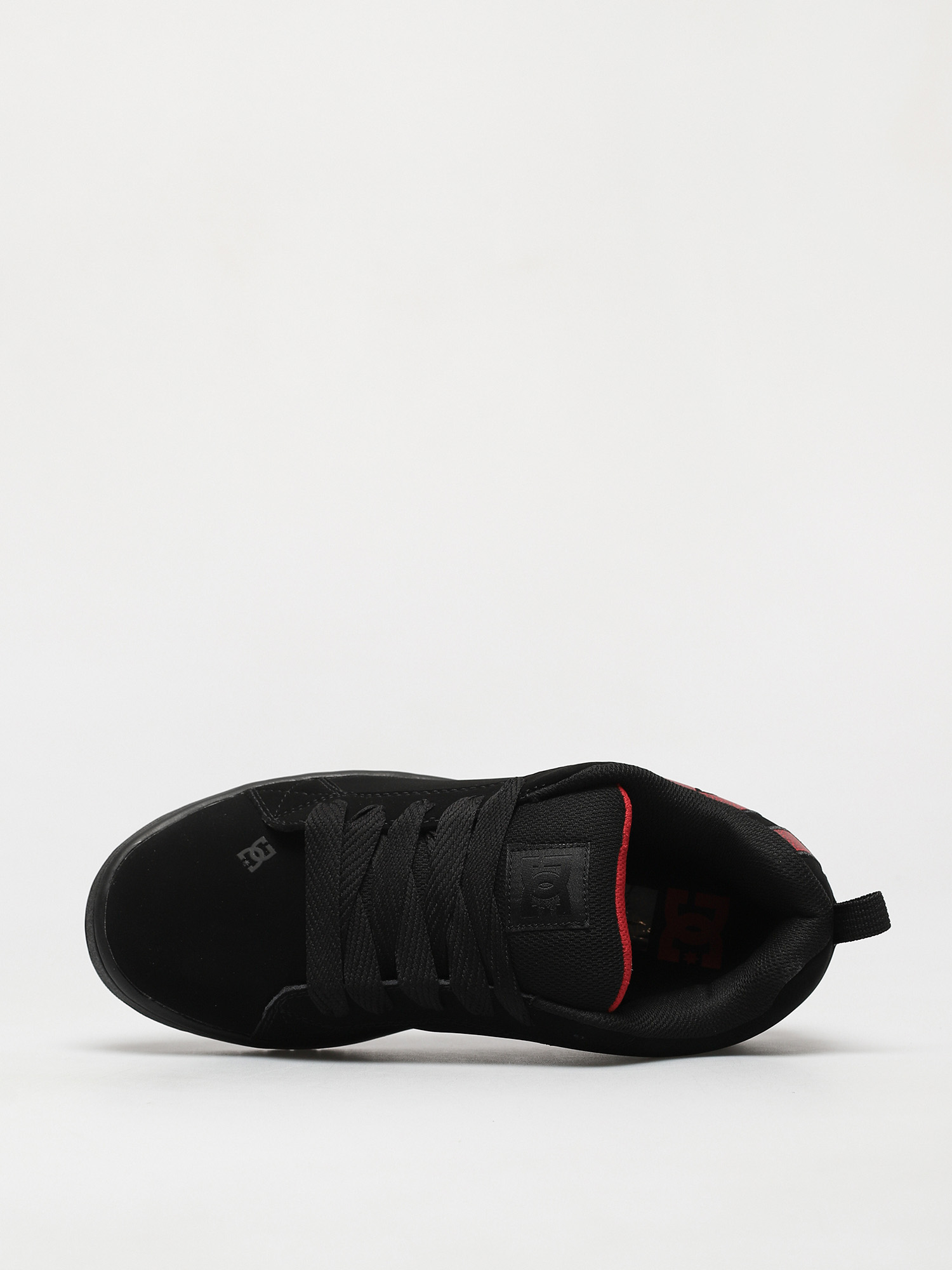 DC Court Graffik Shoes (black/red print)
